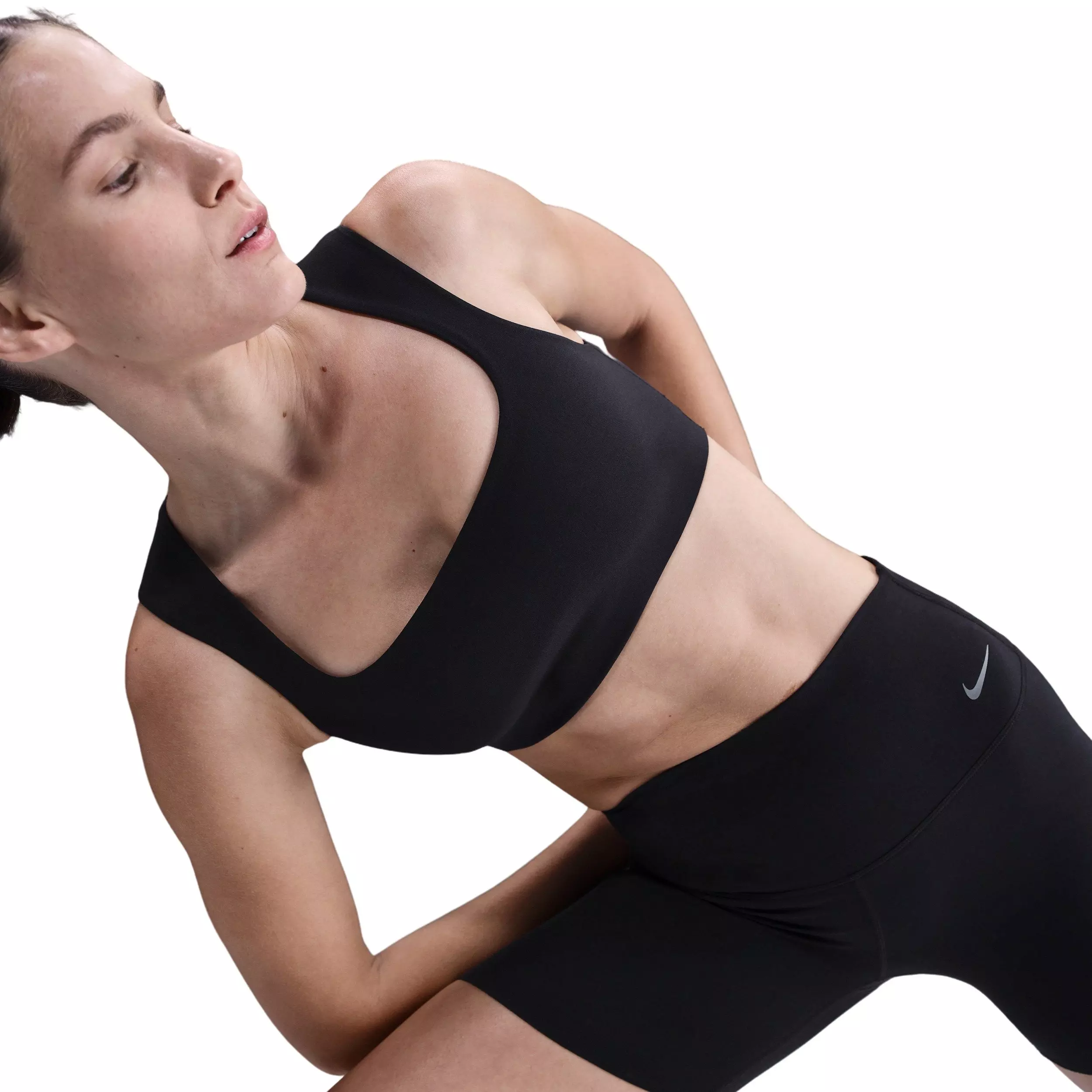 Nike Women's Zenvy Light-Support Lightly Lined Sports Bra - Black - BLACK