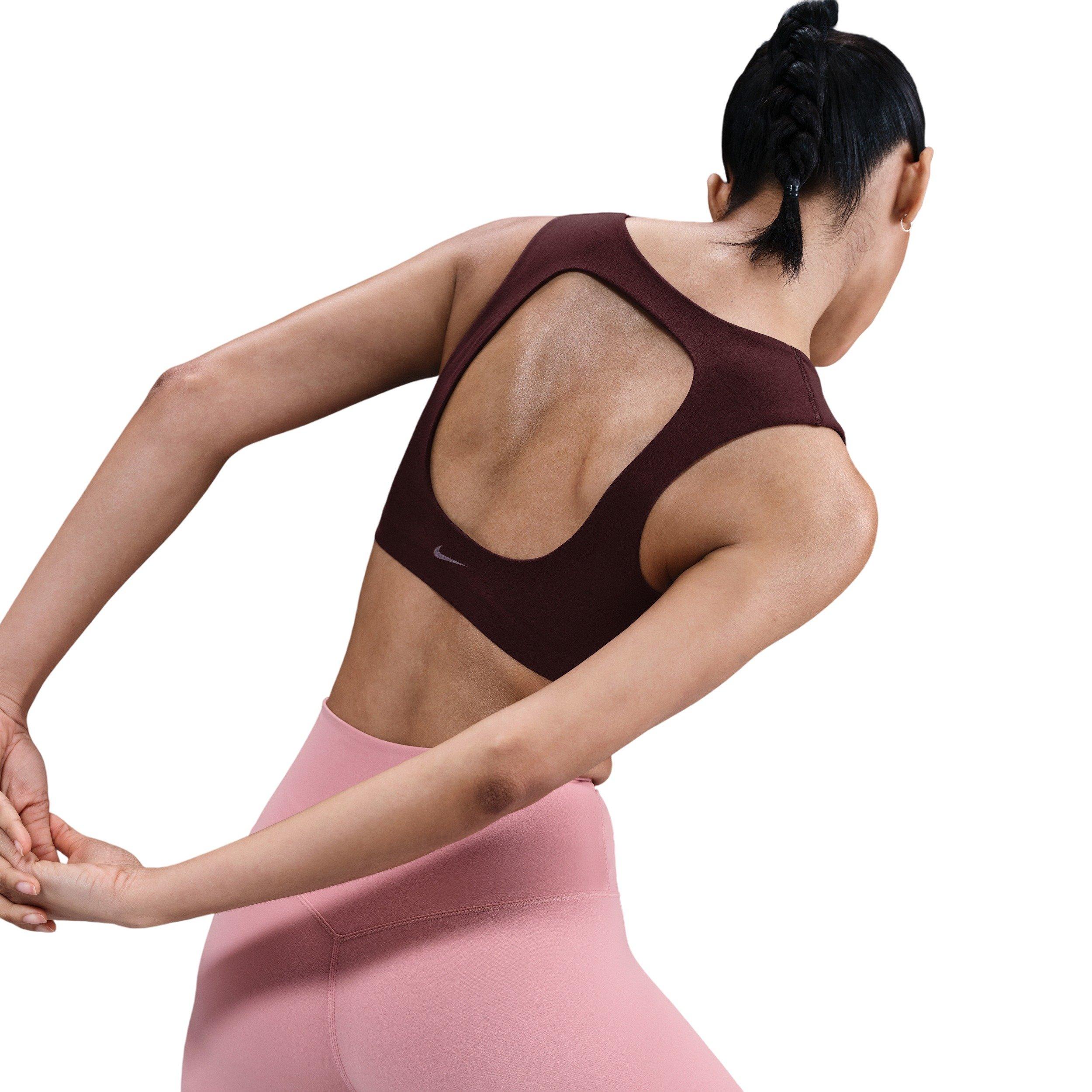 Nike Women's Zenvy Light-Support Lightly Lined Sports Bra - Burgundy - BURGUNDY Thumbnail View 2