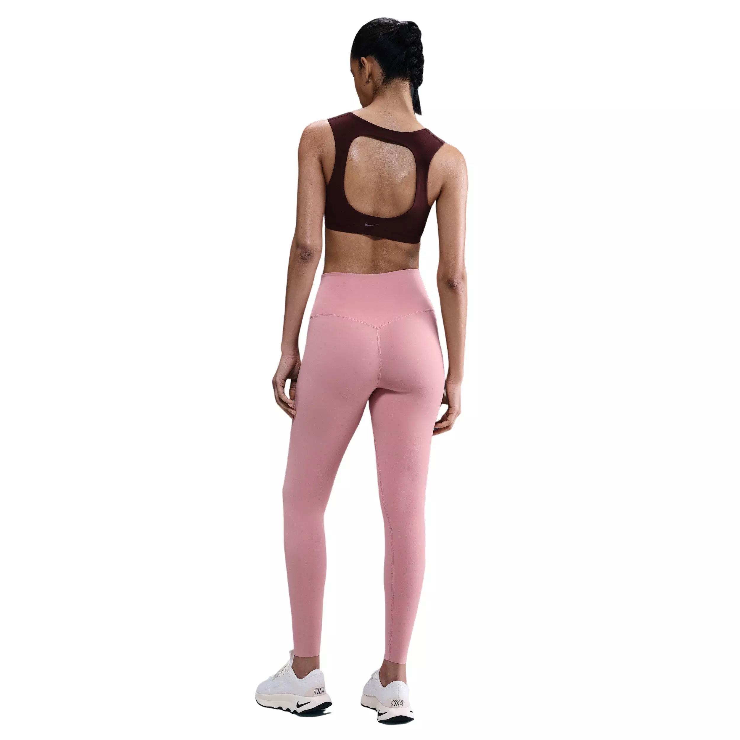 Nike Women's Zenvy Light-Support Lightly Lined Sports Bra - Burgundy - BURGUNDY