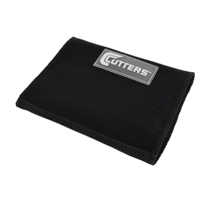 Cutters 0197 Triple Playmaker Wrist Coach Wristband - BLACK