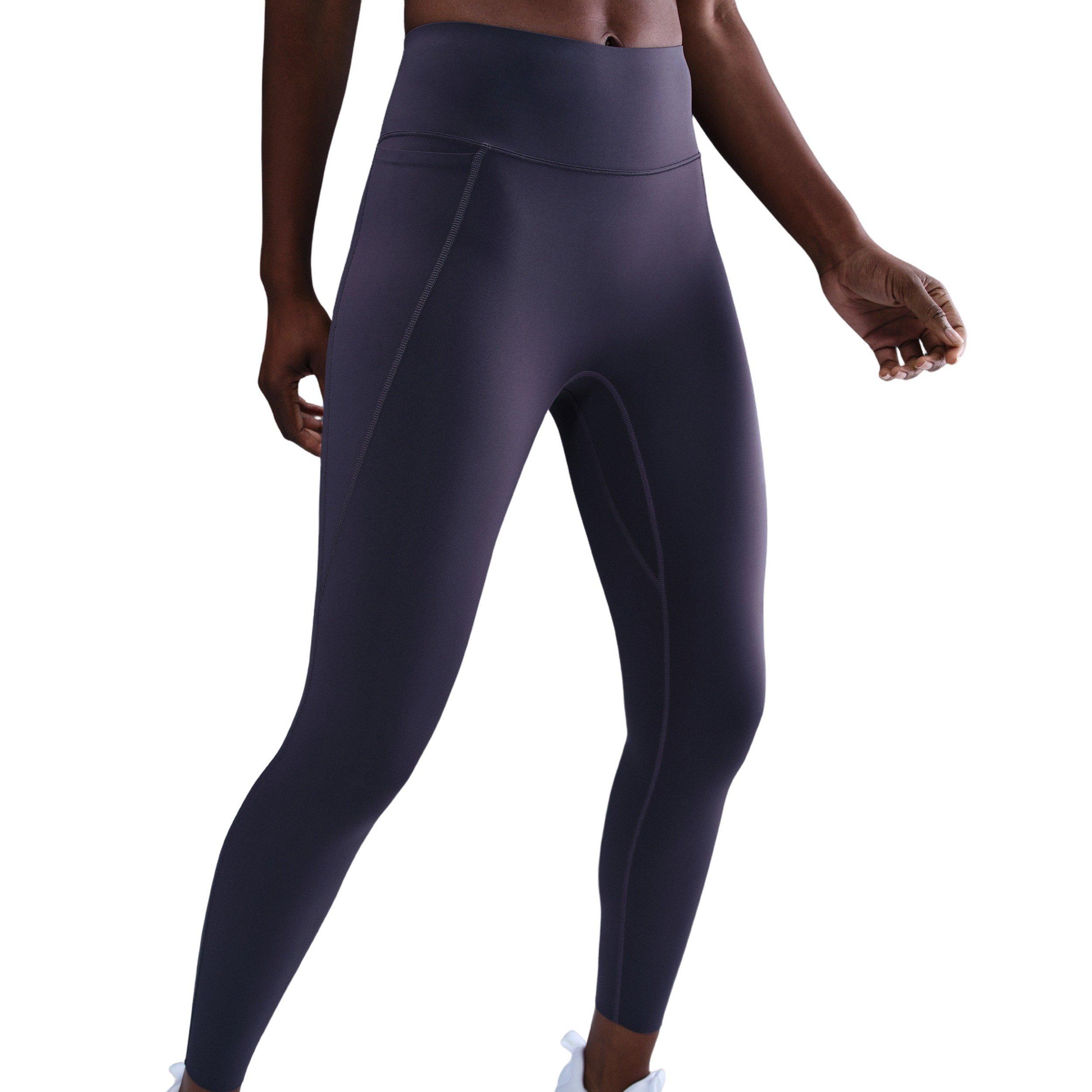 Nike Women's Universa Med-Support High-Waisted 7/8 Leggings w/Pockets -Grey - GREY Thumbnail View 1