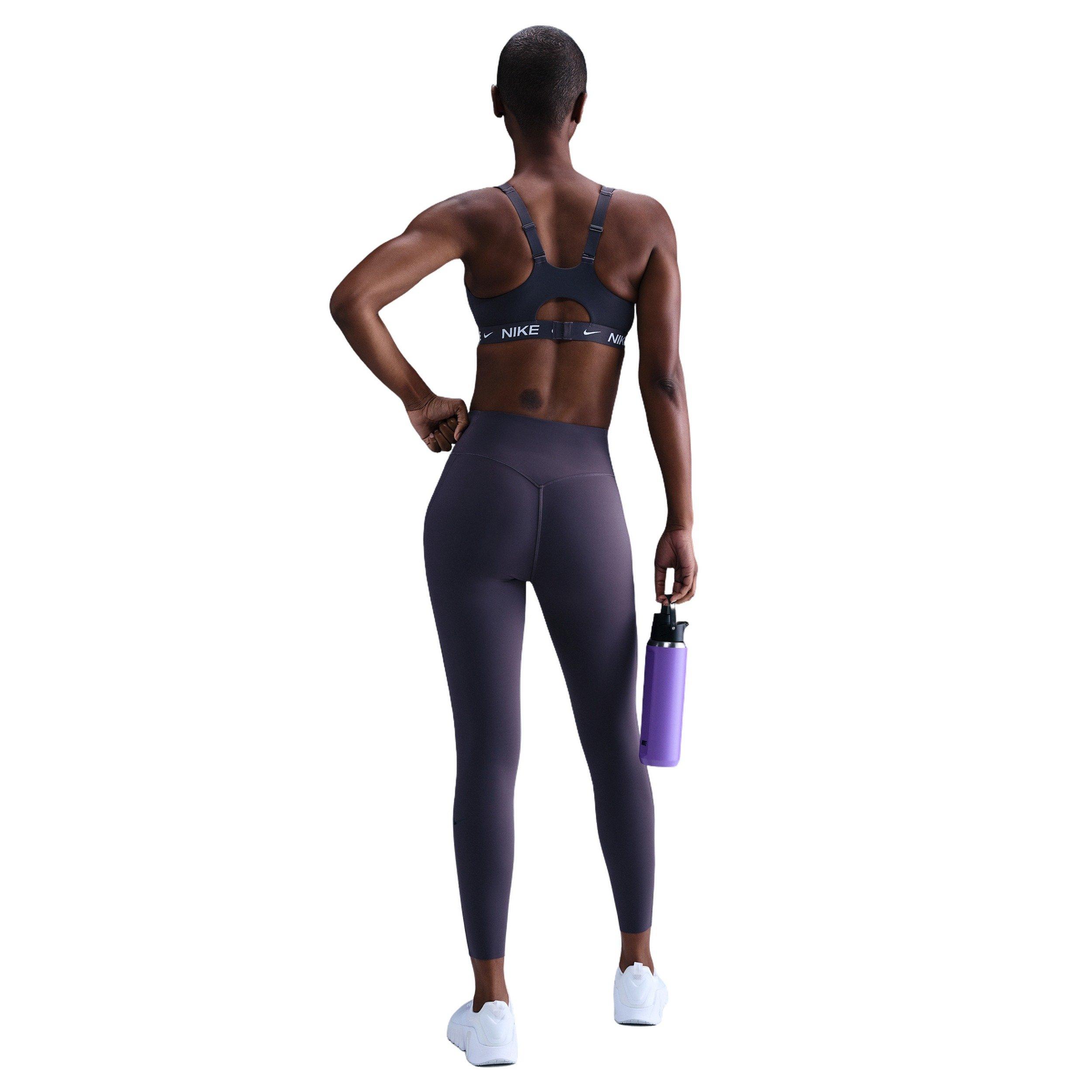 Nike Women's Universa Med-Support High-Waisted 7/8 Leggings w/Pockets -Grey - GREY Thumbnail View 4