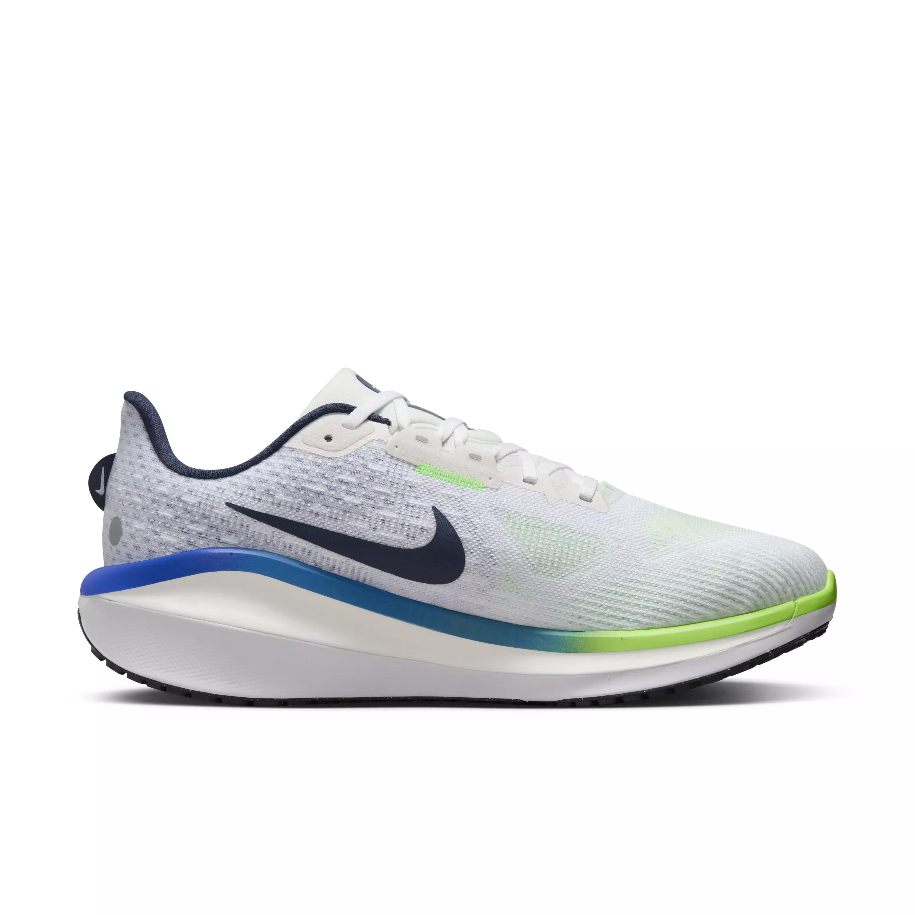 Nike Vomero 17 "White/Platinum Tint/Racer Blue/Thunder Blue" Men's Wide Running Shoe - WHITE/PLATINUM/BLUE/BLUE