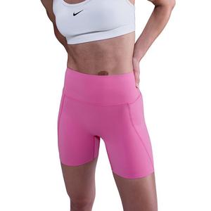 Nike Women's Universa Med-Support High-waisted 5" Biker Shorts w/Pockets -Pink