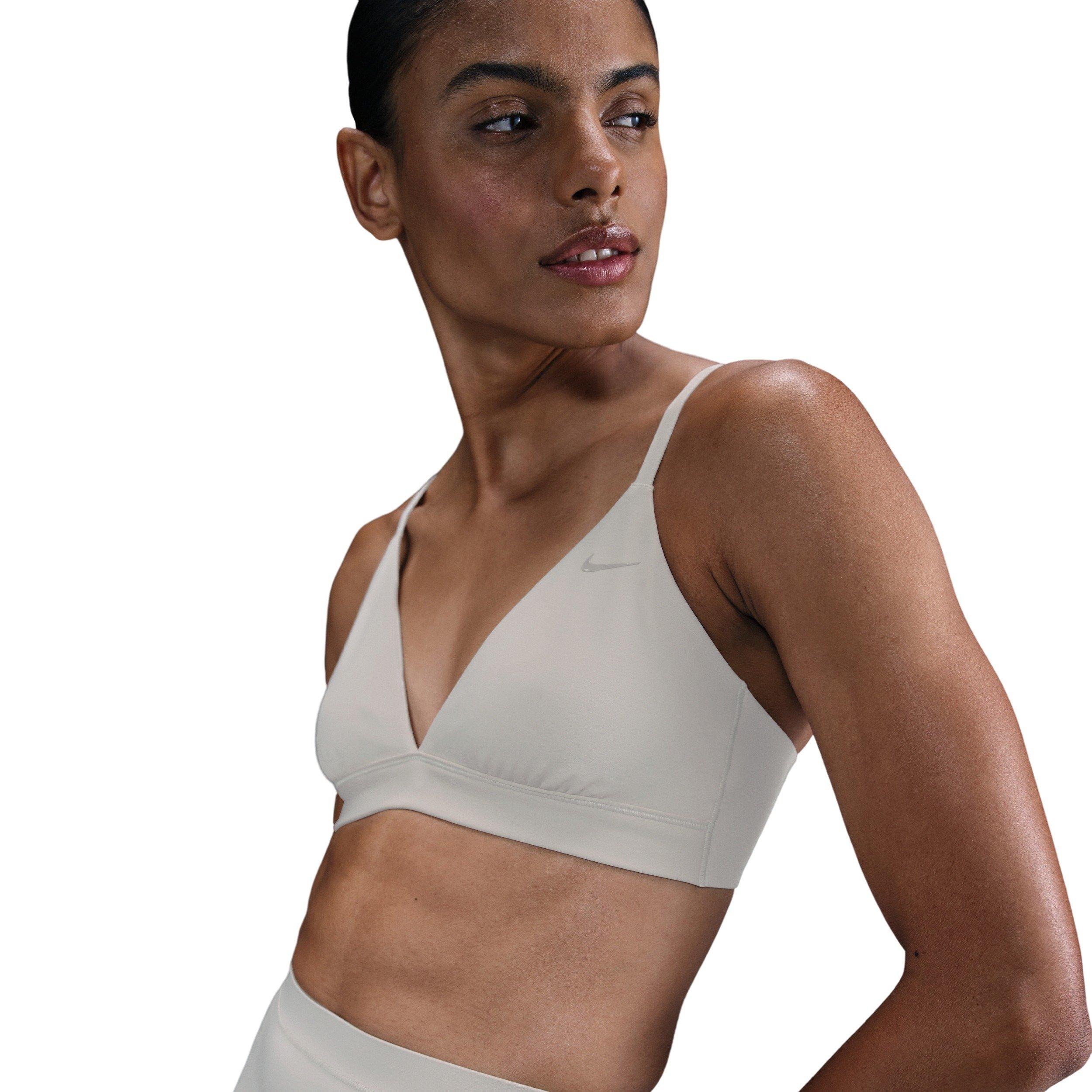 Nike Women's Form Light-Support Non-Padded Triangle Sports Bra -Brown - BROWN Thumbnail View 1