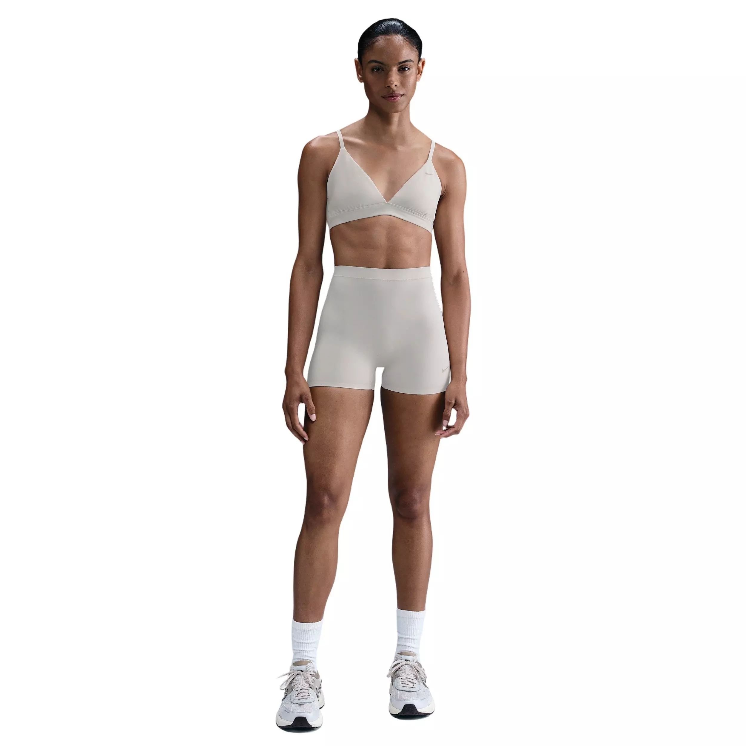 Nike Women's Form Light-Support Non-Padded Triangle Sports Bra - Brown - BROWN