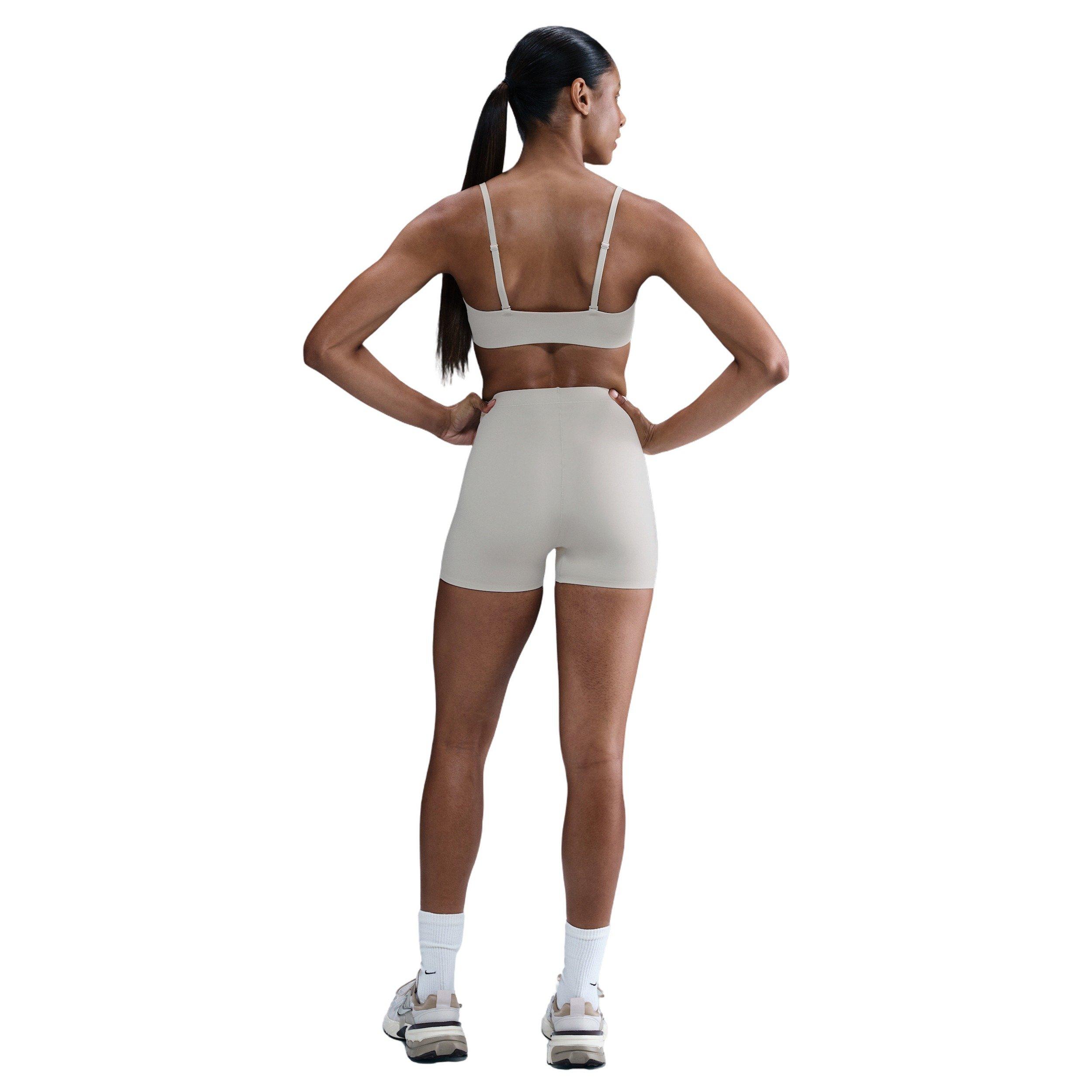 Nike Women's Form Light-Support Non-Padded Triangle Sports Bra -Brown - BROWN Thumbnail View 5