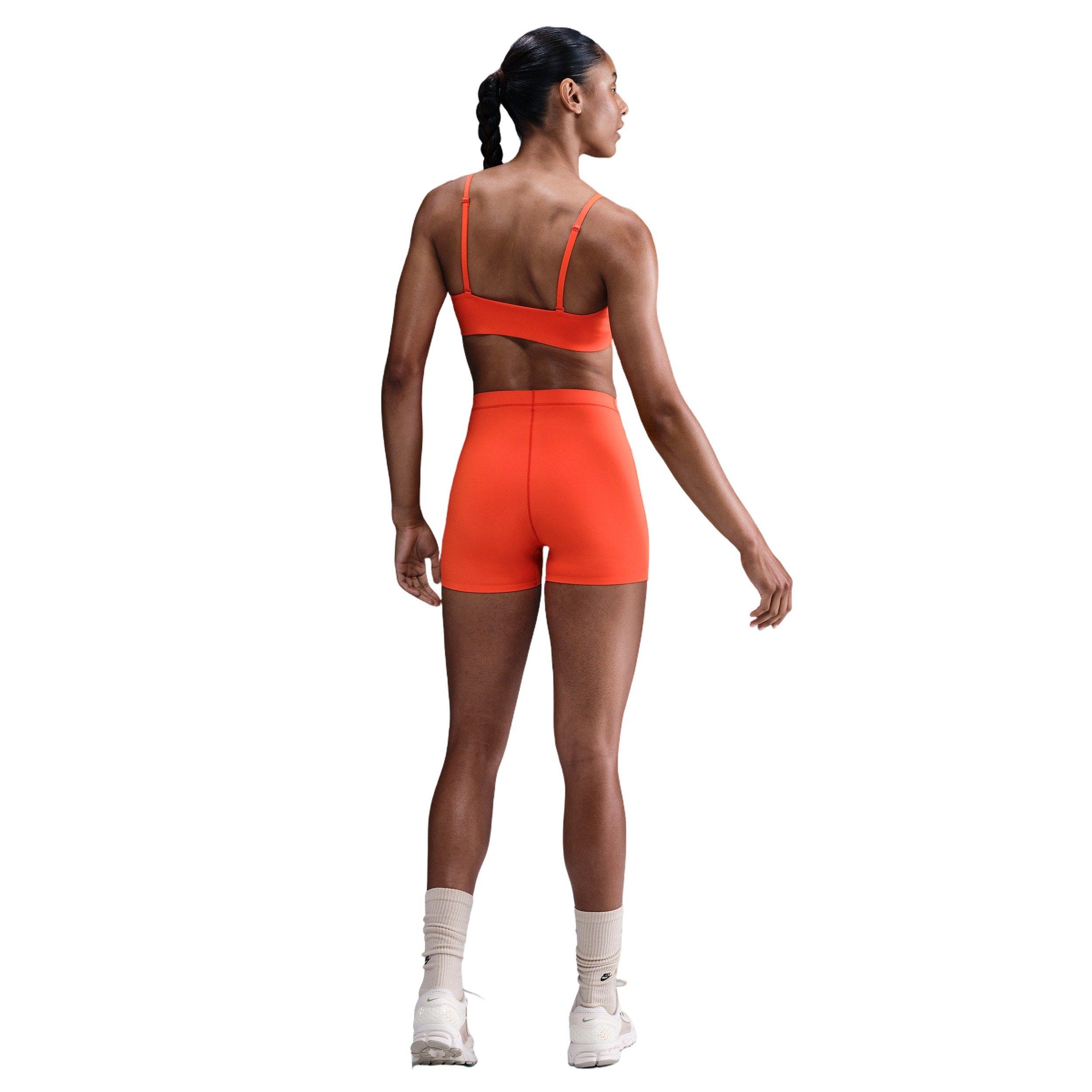 Nike Women's Form Light-Support Non-Padded Triangle Sports Bra - Red - RED Thumbnail View 5