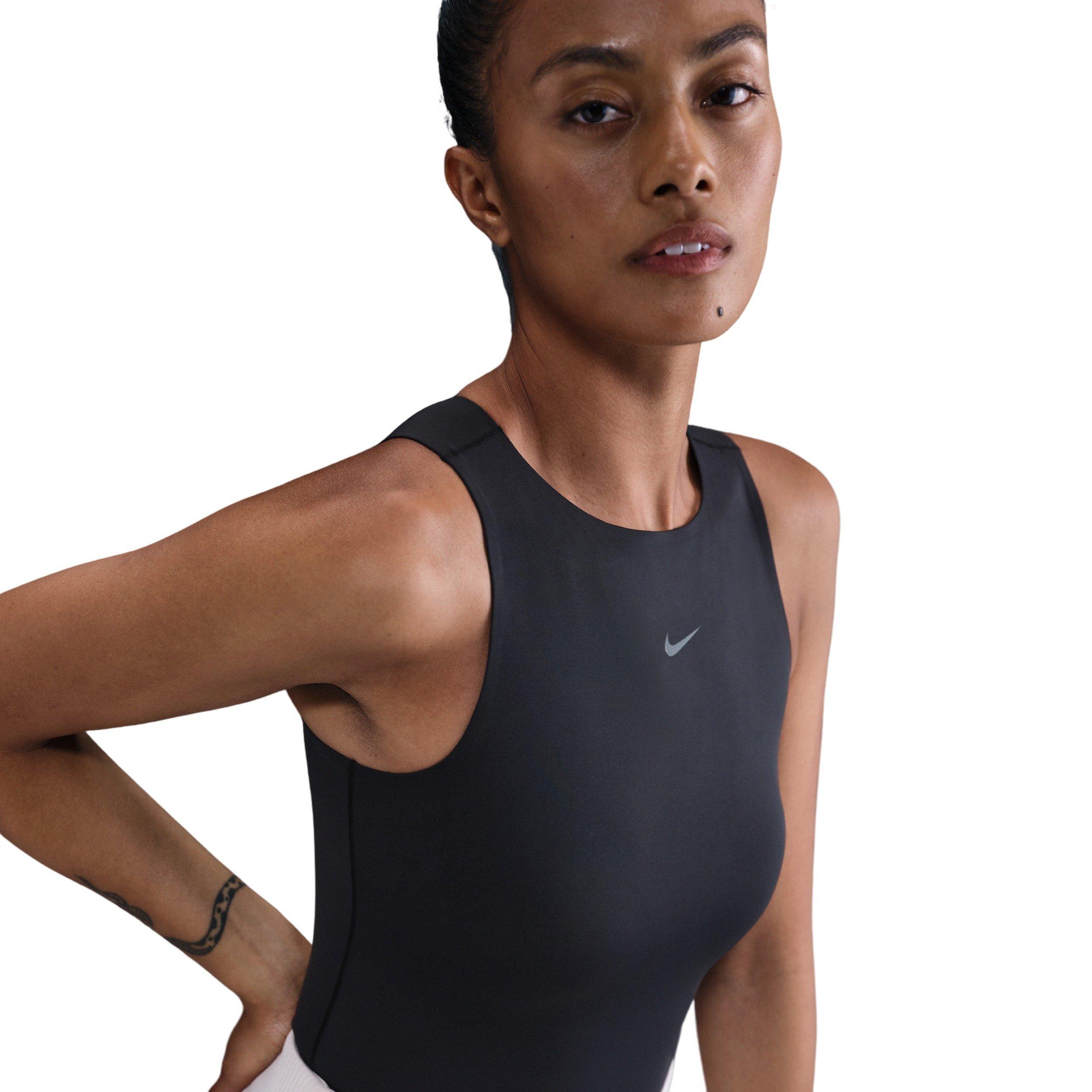 Nike Women's Form Tank Bodysuit - Black - BLACK Thumbnail View 3