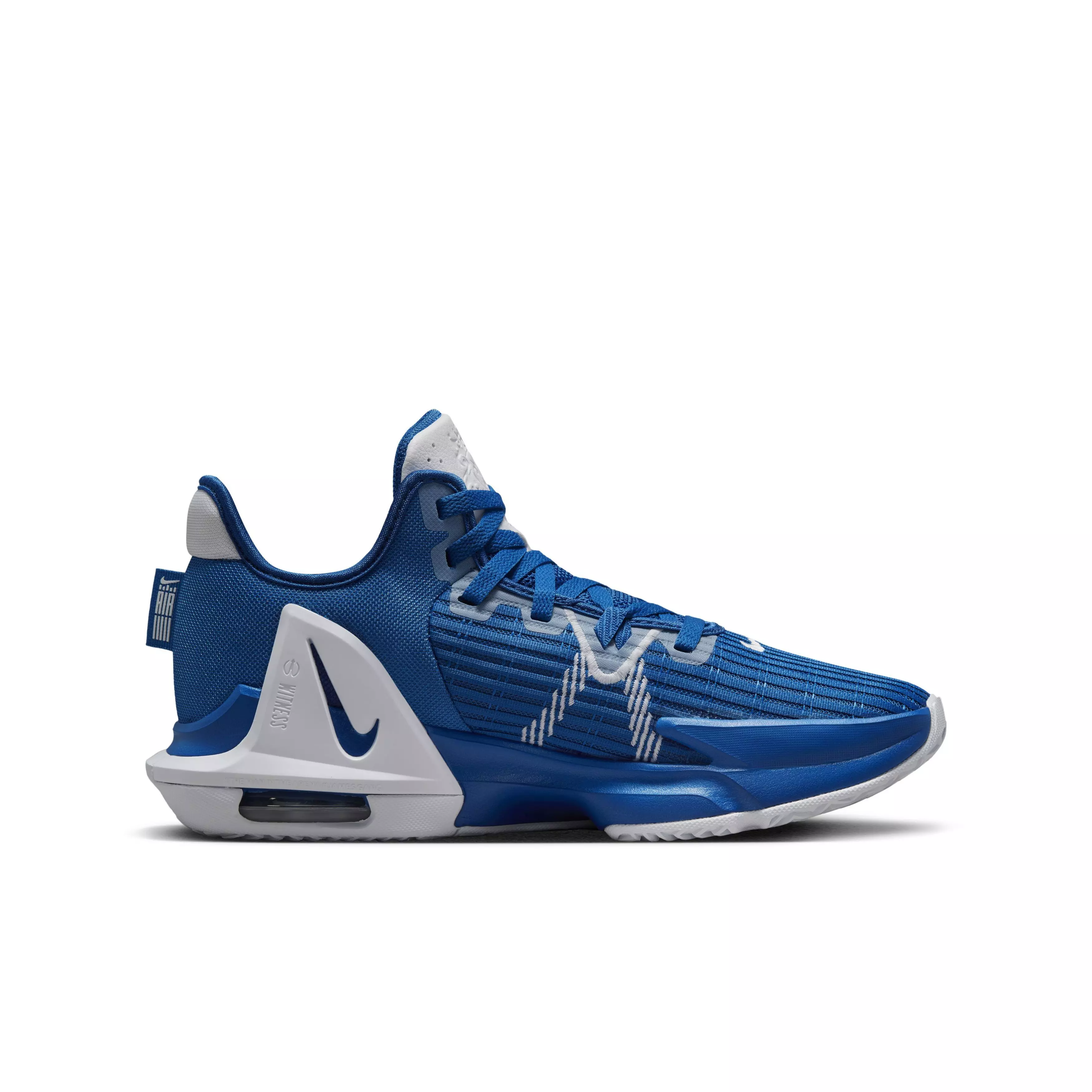 Nike LeBron Witness 6 (Team) "Game Royal/White/Game Royal" Grade School Boys' Basketball Shoe - ROYAL/WHITE/ROYAL