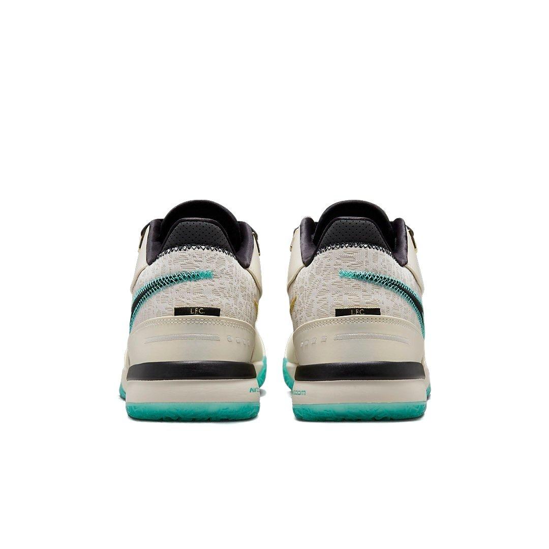 Nike LeBron NXXT Gen AMPD "Light Orewood Brown/Washed Teal-Metallic Gold-Black" Men's Basketball Shoe - LT BROWN/TEAL/BLACK Thumbnail View 5