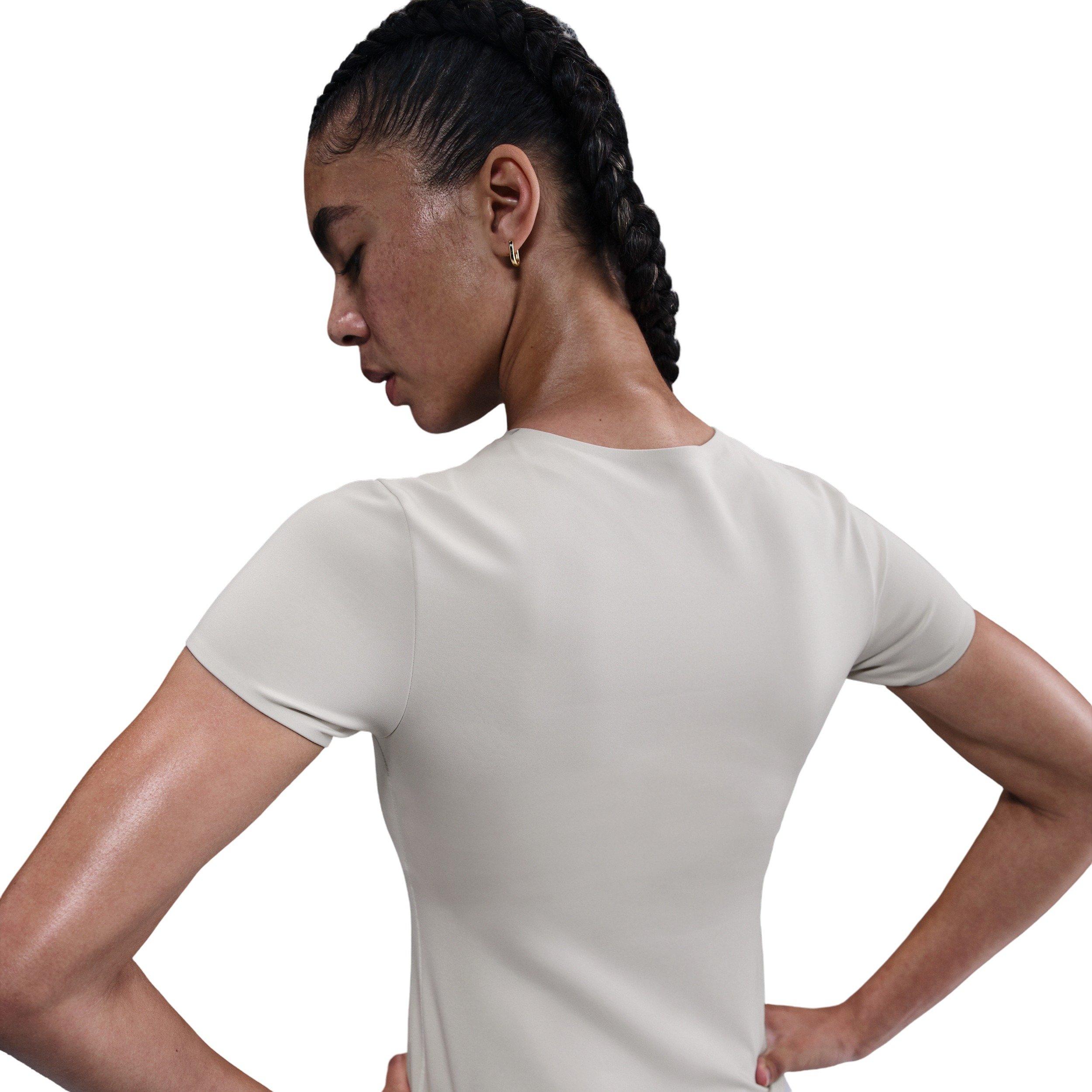 Nike Women's Dorm Short-Sleeve Top -Brown - BROWN Thumbnail View 2