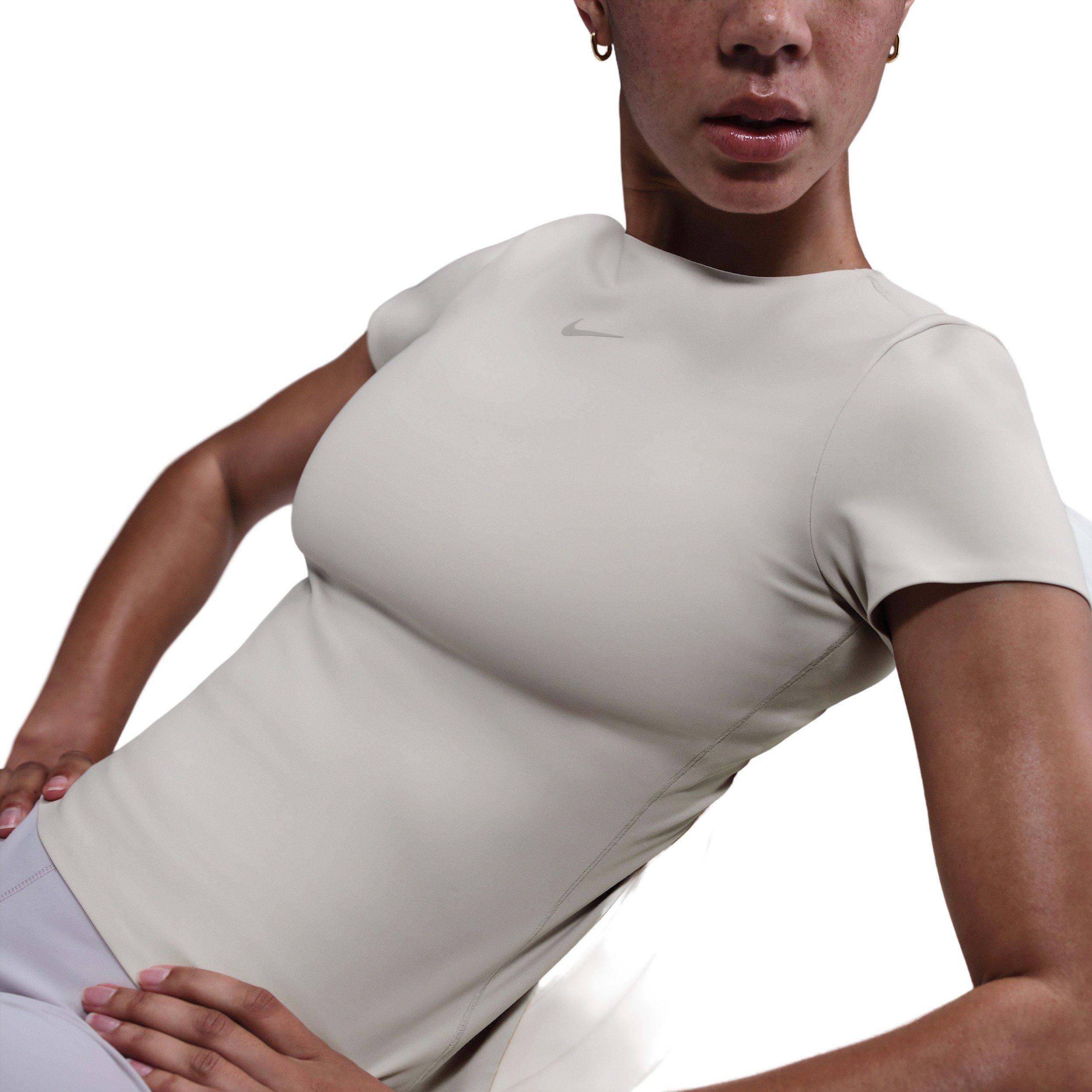 Nike Women's Dorm Short-Sleeve Top -Brown - BROWN Thumbnail View 3