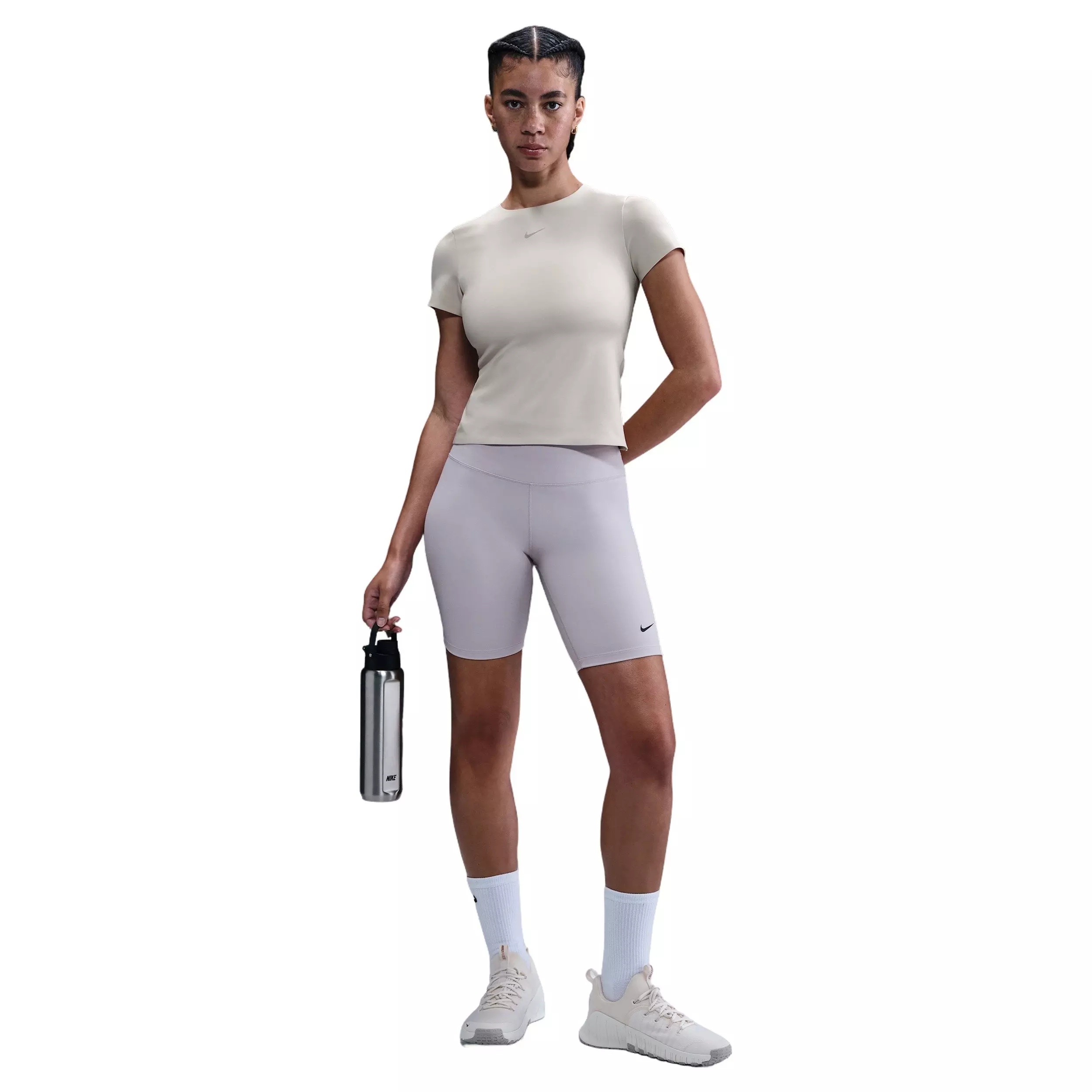 Nike Women's Dorm Short-Sleeve Top - Brown - BROWN