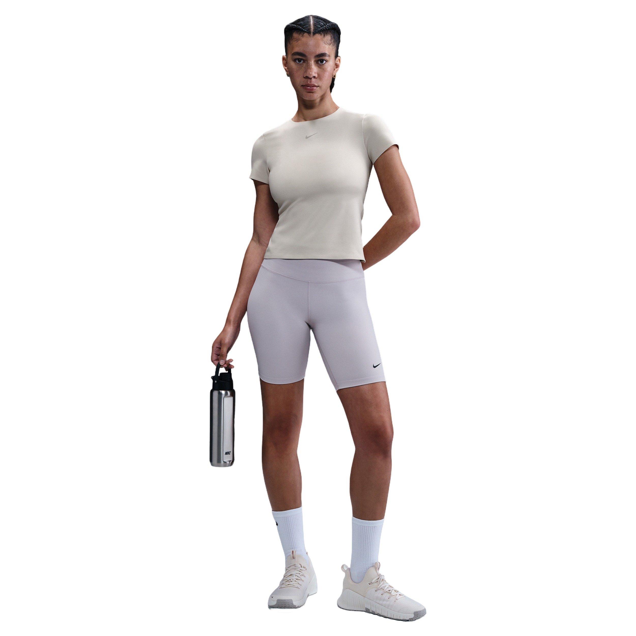 Nike Women's Dorm Short-Sleeve Top -Brown - BROWN Thumbnail View 4