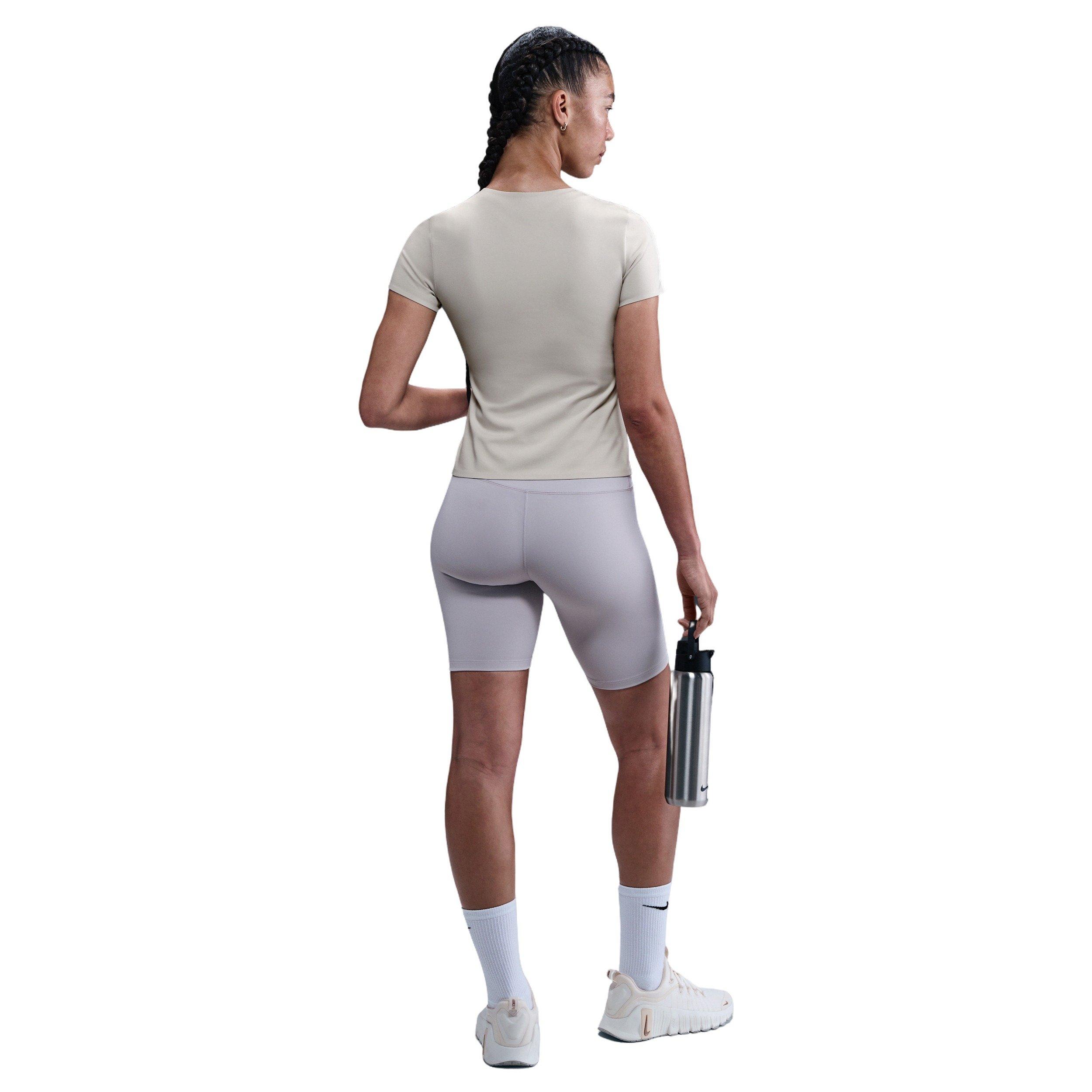 Nike Women's Dorm Short-Sleeve Top -Brown - BROWN Thumbnail View 5