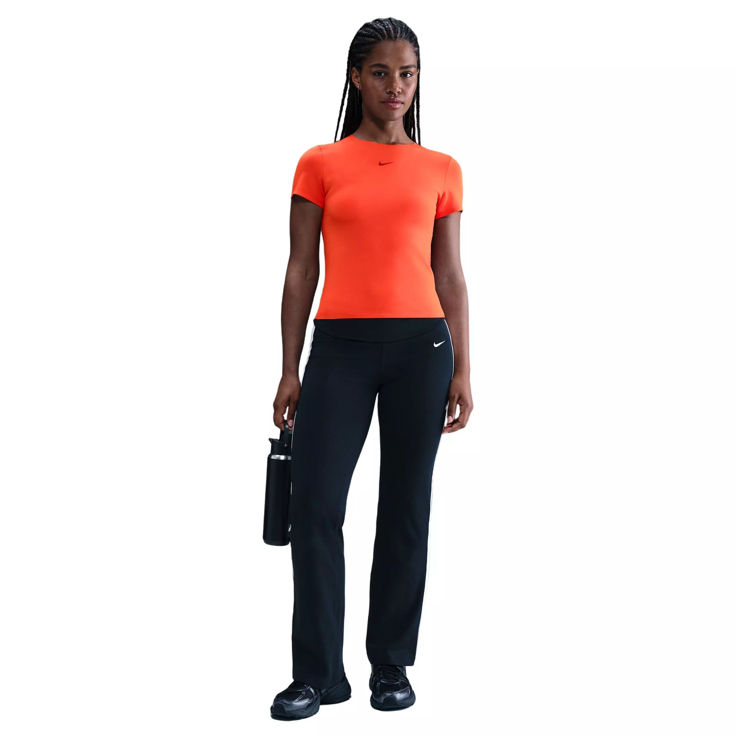 Nike Women's Dorm Short-Sleeve Top -Red - RED