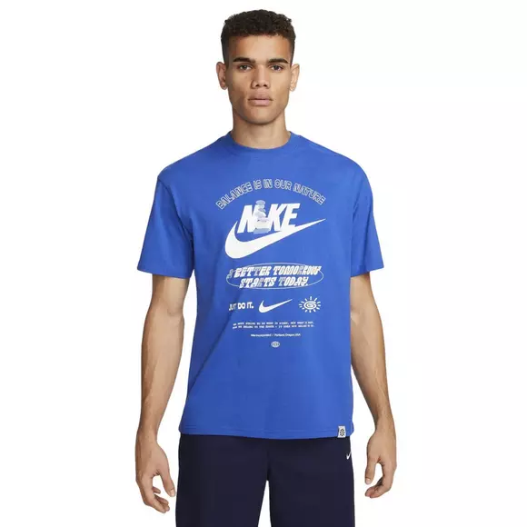Nike M90 T-Shirt with Back Print in Black