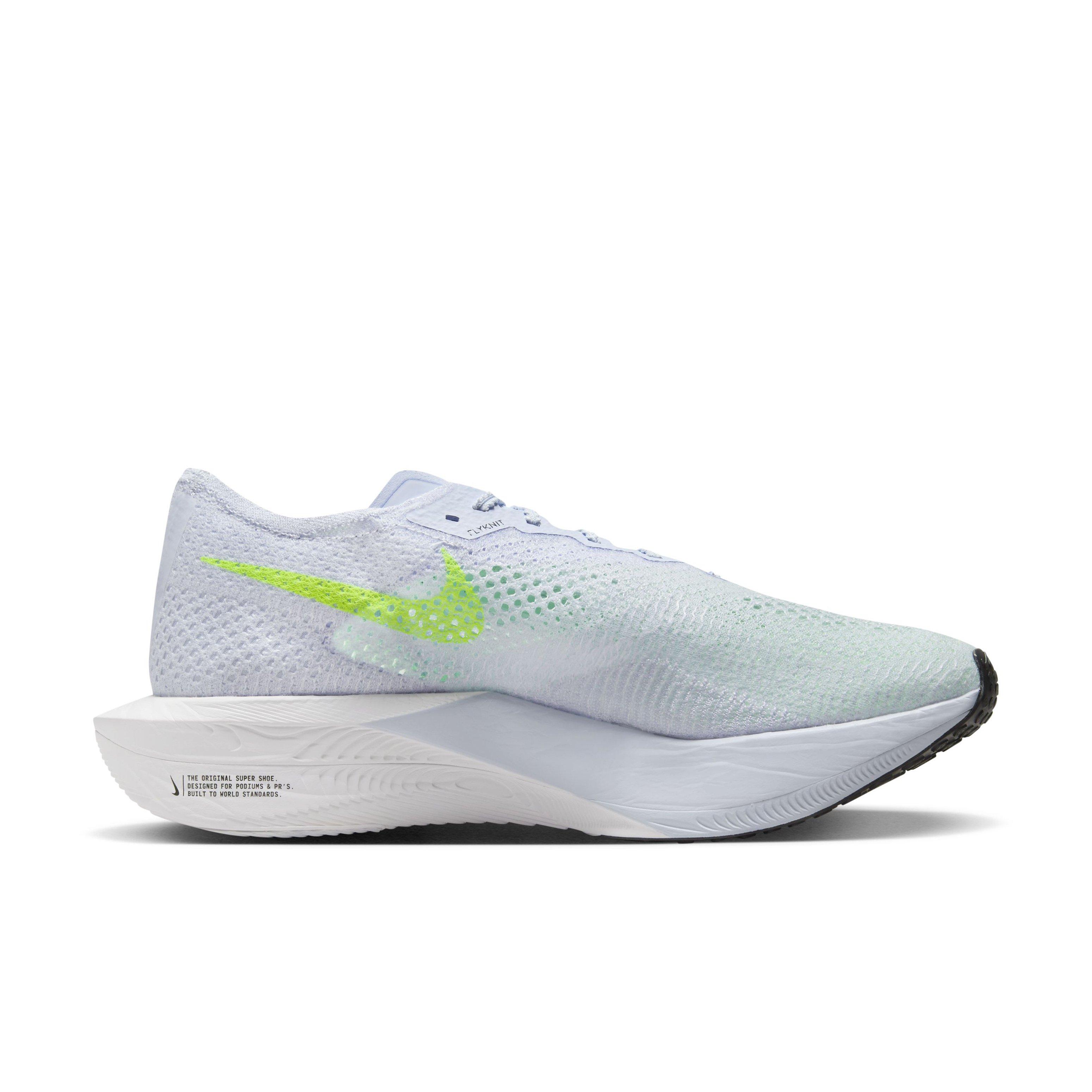 Nike Vaporfly 3 "Football Grey/Green Strike/Light Armory Blue/Racer Blue" Men's Running Shoe - GREY/GREEN/LT BLUE/BLUE Thumbnail View 1