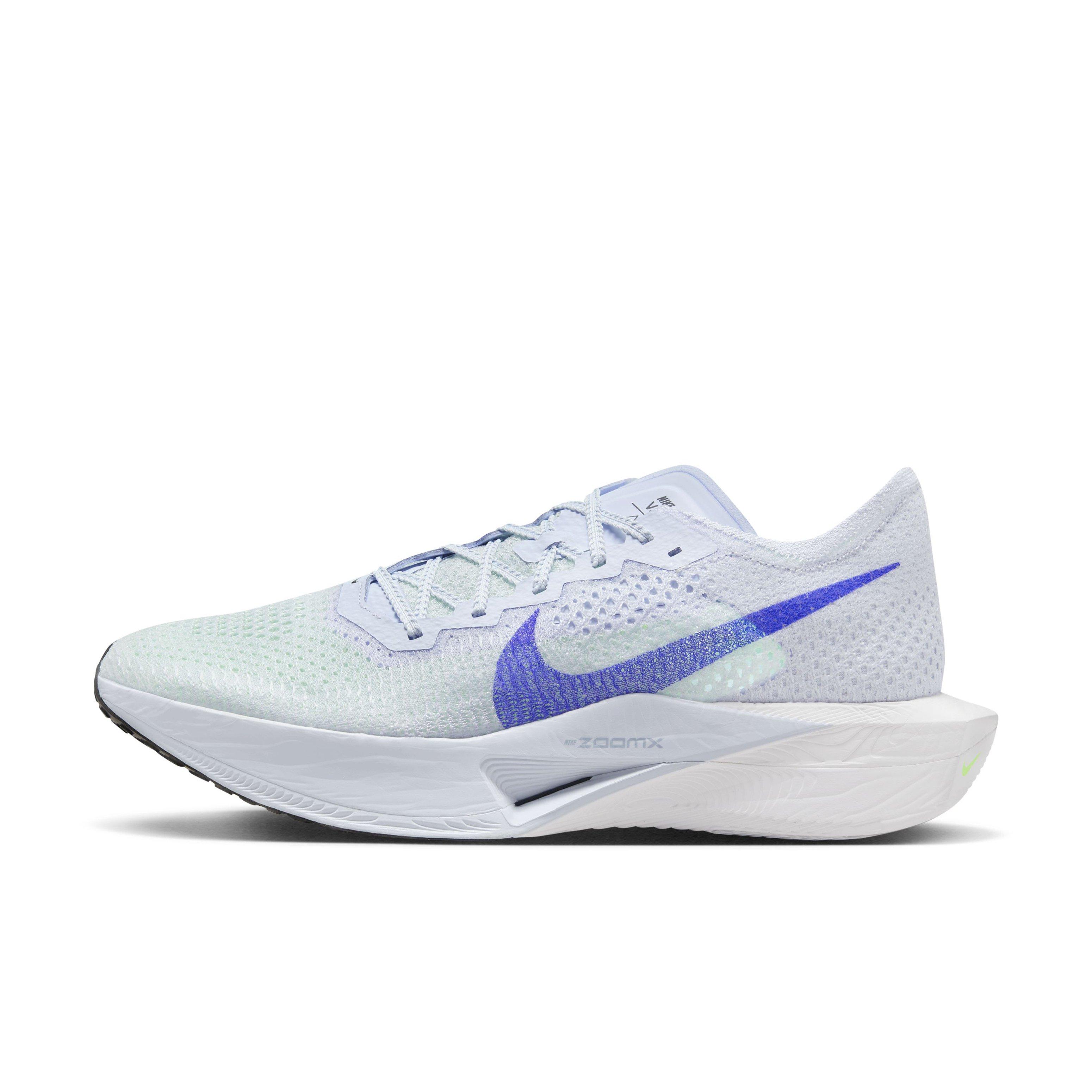 Nike Vaporfly 3 "Football Grey/Green Strike/Light Armory Blue/Racer Blue" Men's Running Shoe - GREY/GREEN/LT BLUE/BLUE Thumbnail View 2