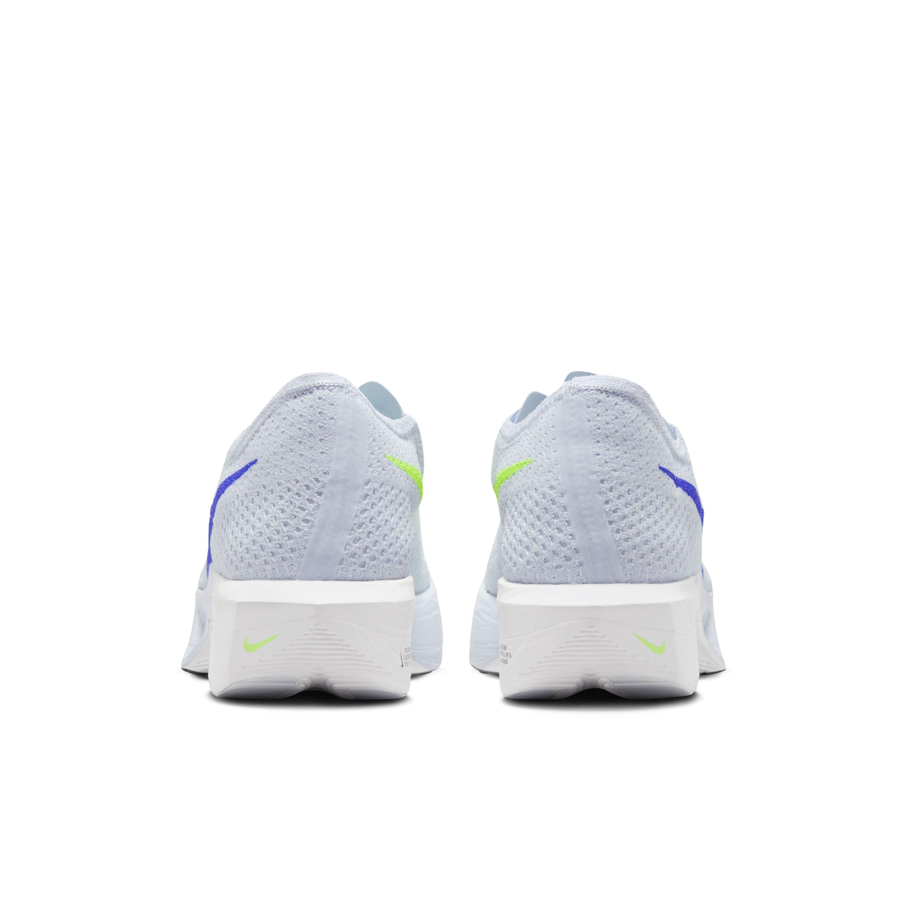 Nike Vaporfly 3 "Football Grey/Green Strike/Light Armory Blue/Racer Blue" Men's Running Shoe - GREY/GREEN/LT BLUE/BLUE Thumbnail View 5