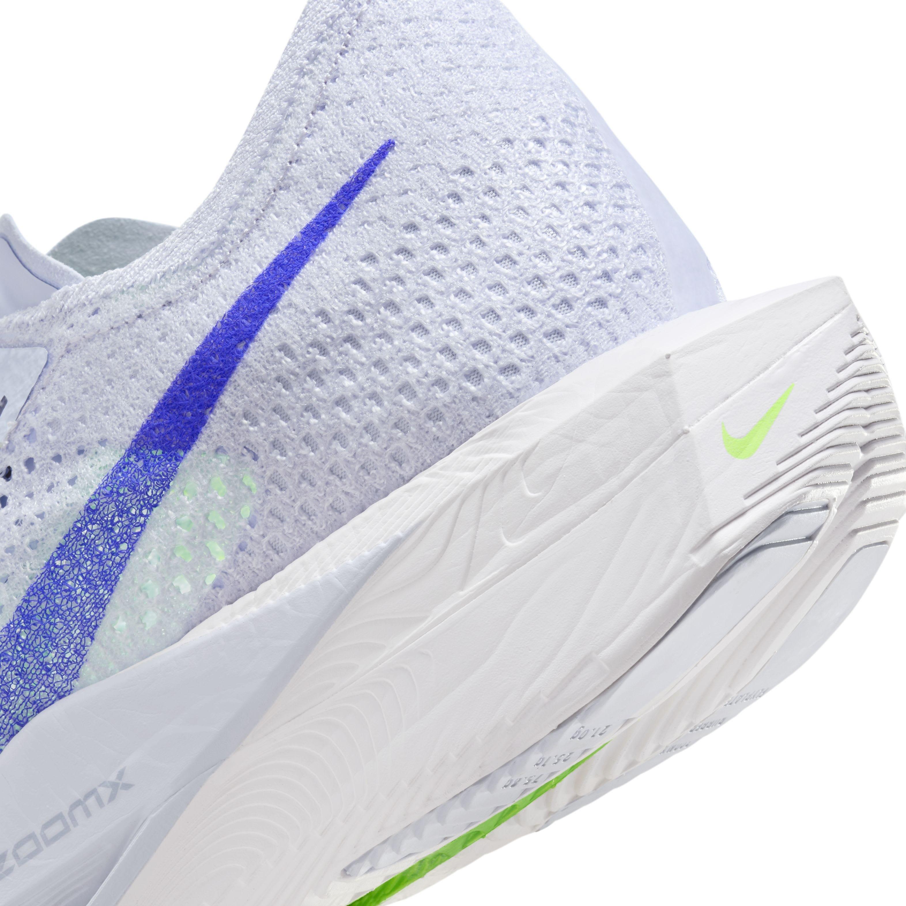Nike Vaporfly 3 "Football Grey/Green Strike/Light Armory Blue/Racer Blue" Men's Running Shoe - GREY/GREEN/LT BLUE/BLUE Thumbnail View 8