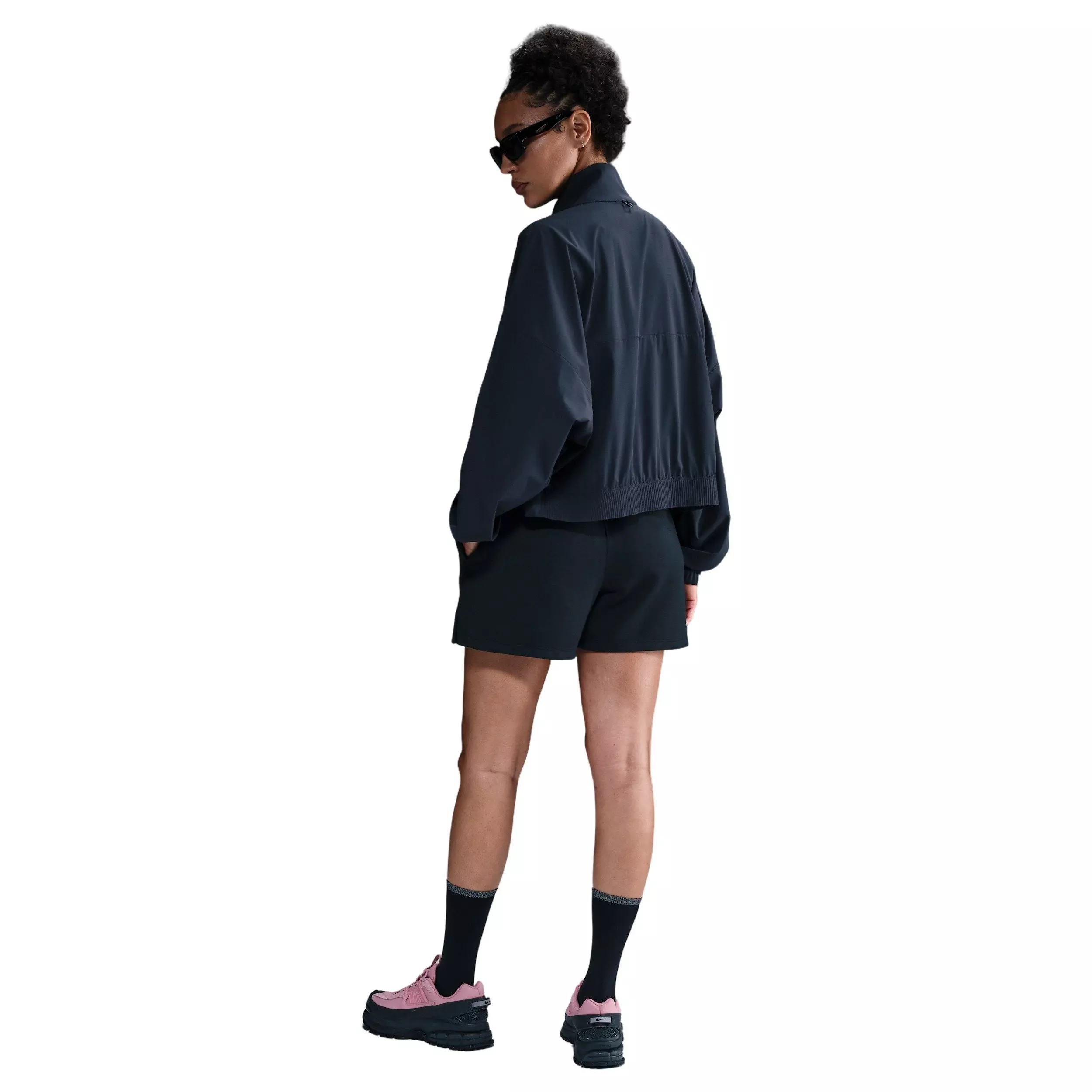 Nike Women's 24.7 ImpossiblySoft Dri-FIT Mid-Rise Loose 4" Shorts - Black - BLACK