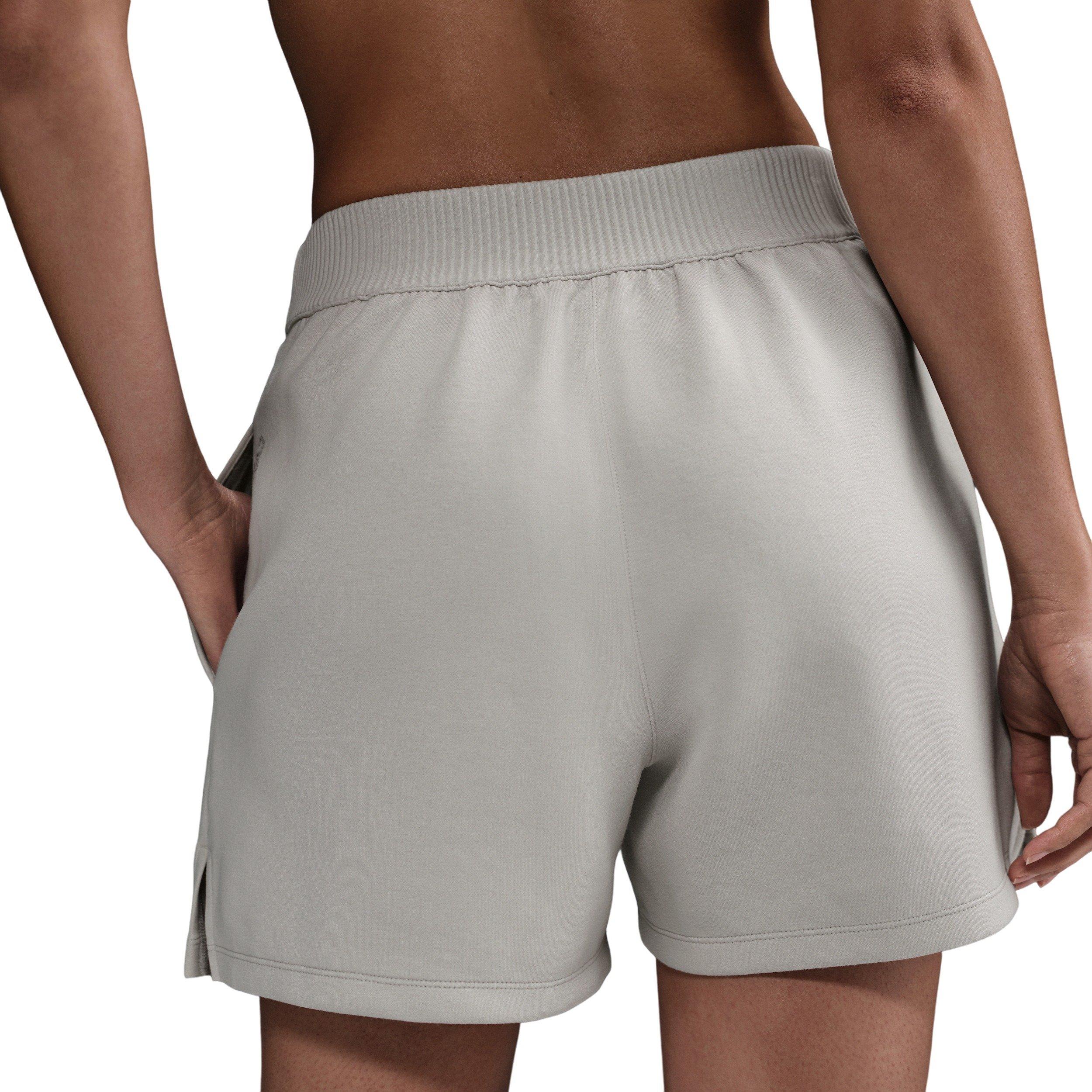 Nike Women's 24.7 ImpossiblySoft Dri-FIT Mid-Rise Loose 4" Shorts - Brown - BROWN Thumbnail View 4