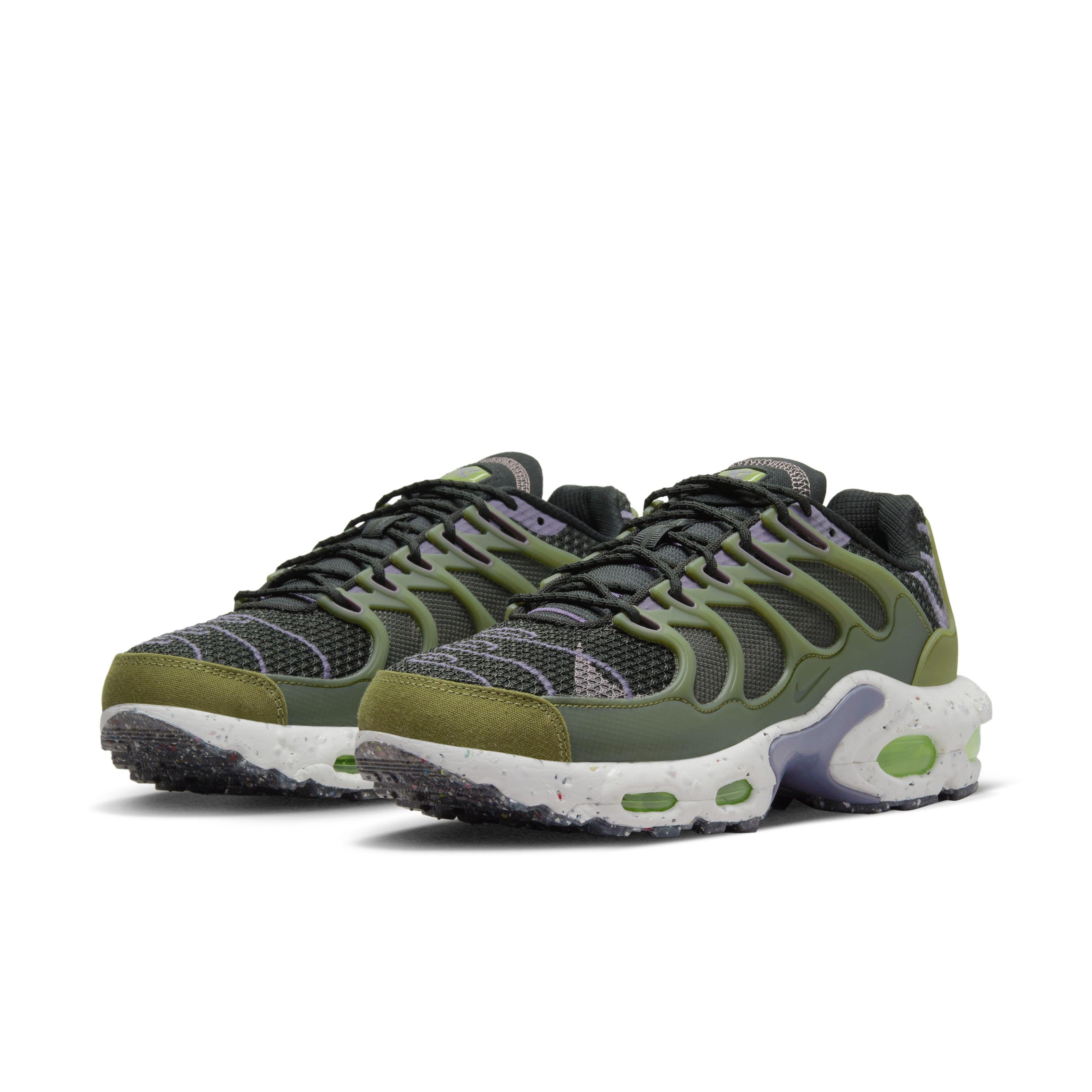 Olive green air max plus sale grade school