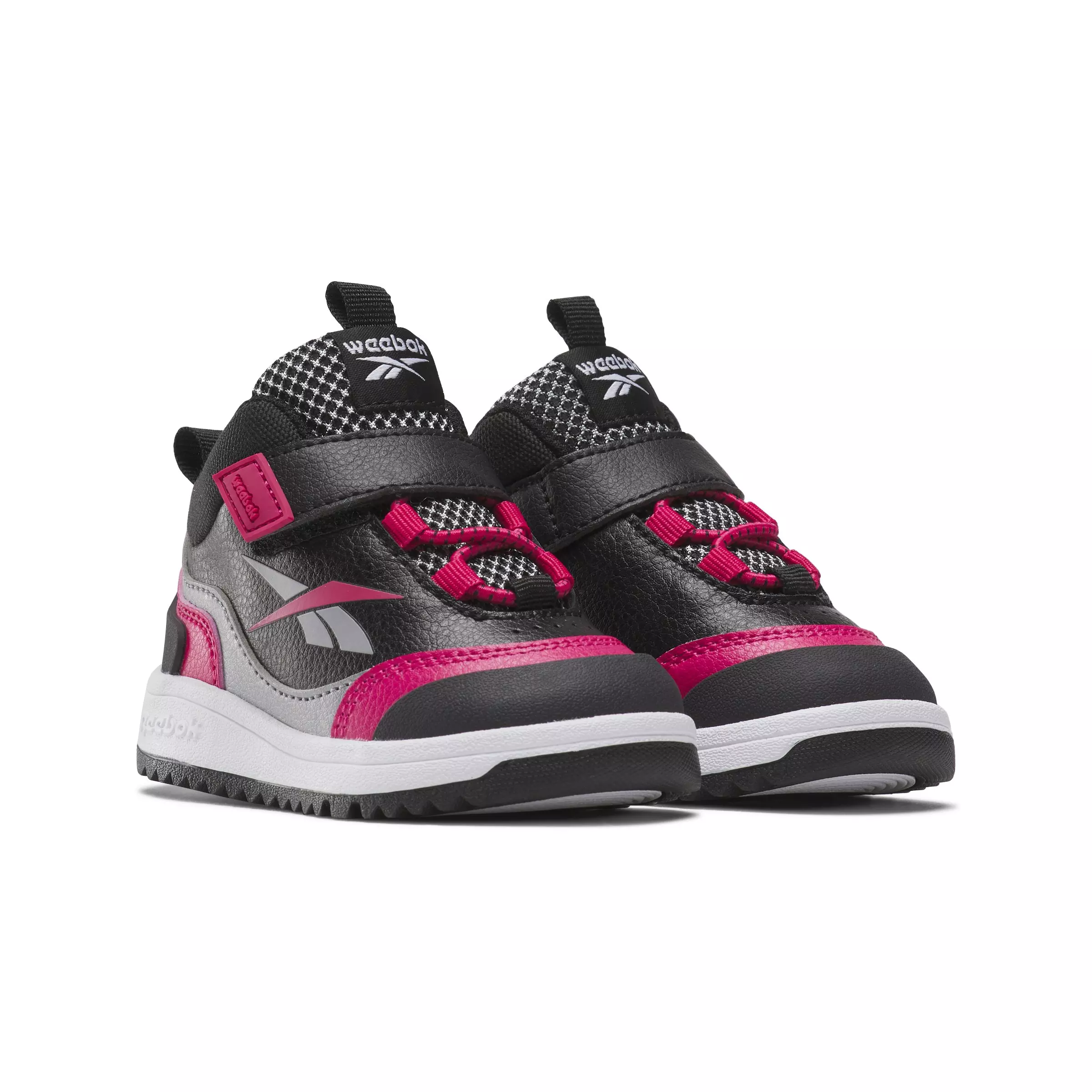 Reebok Weebok Storm X "Black/Bold Pink/Grey 1" Infant Girls' Shoe - BLACK/PINK/GREY