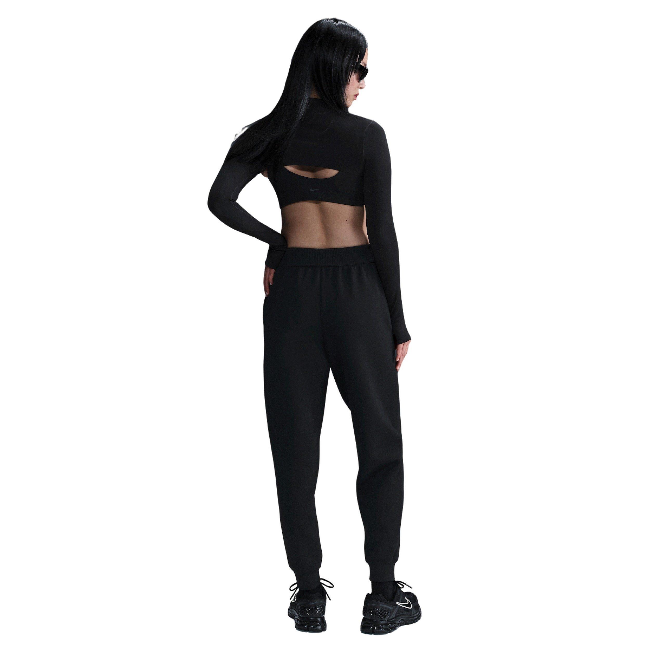 Nike Women's 24.7 ImpossiblySoft Dri-FIT Mid-Rise Joggers -Black - BLACK Thumbnail View 4