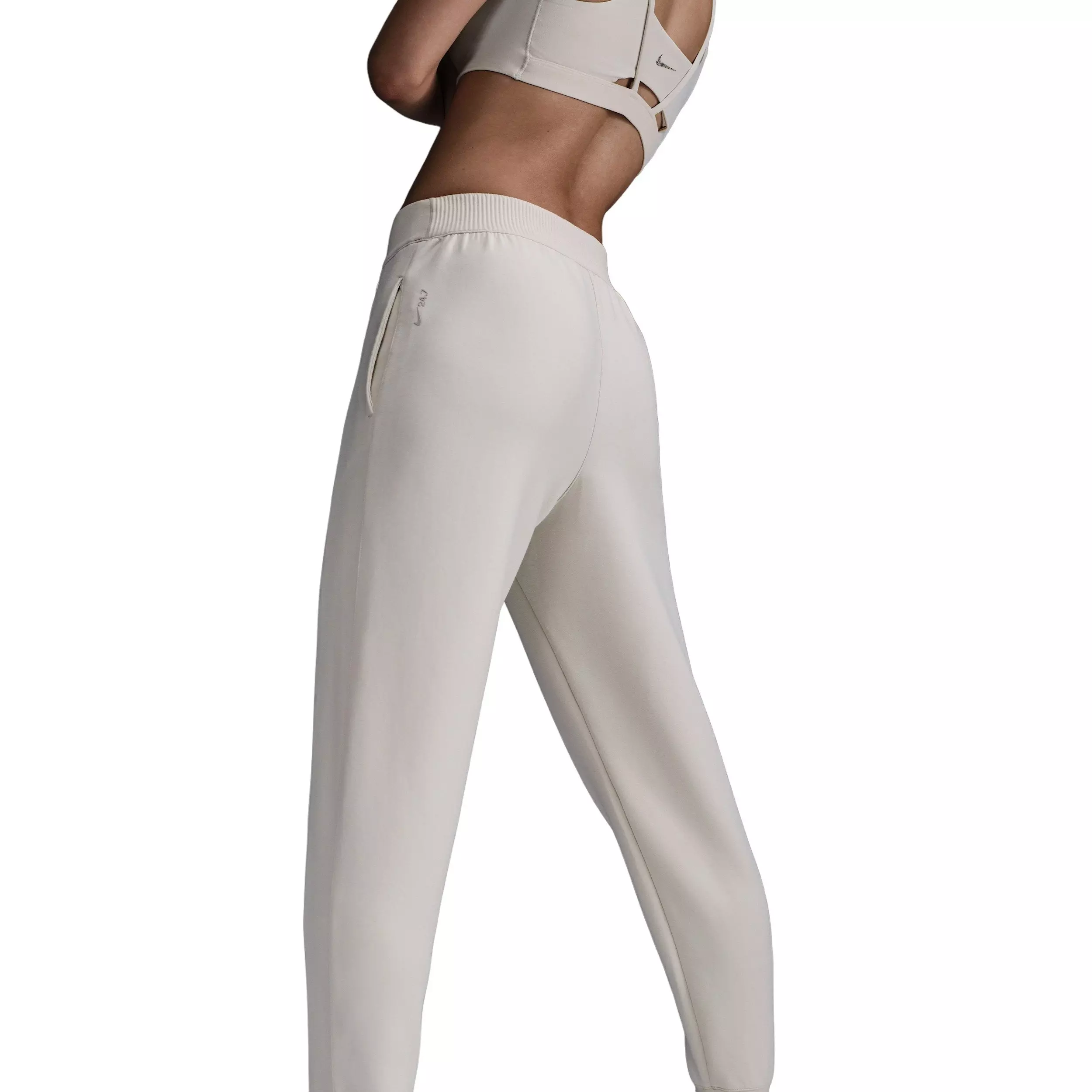 Nike Women's 24.7 ImpossiblySoft Dri-FIT Mid-Rise Joggers -Brown - BROWN