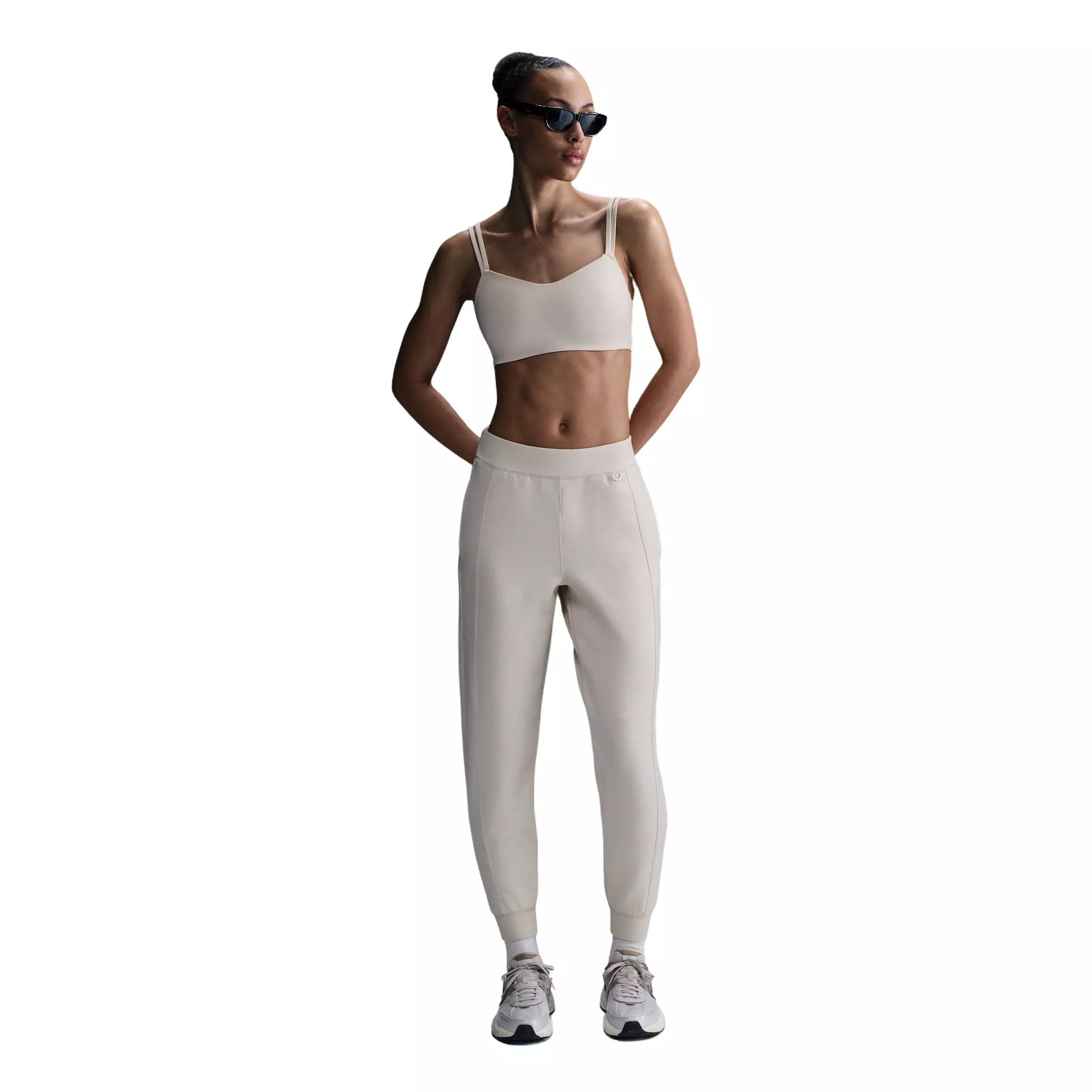 Nike Women's 24.7 ImpossiblySoft Dri-FIT Mid-Rise Joggers -Brown - BROWN