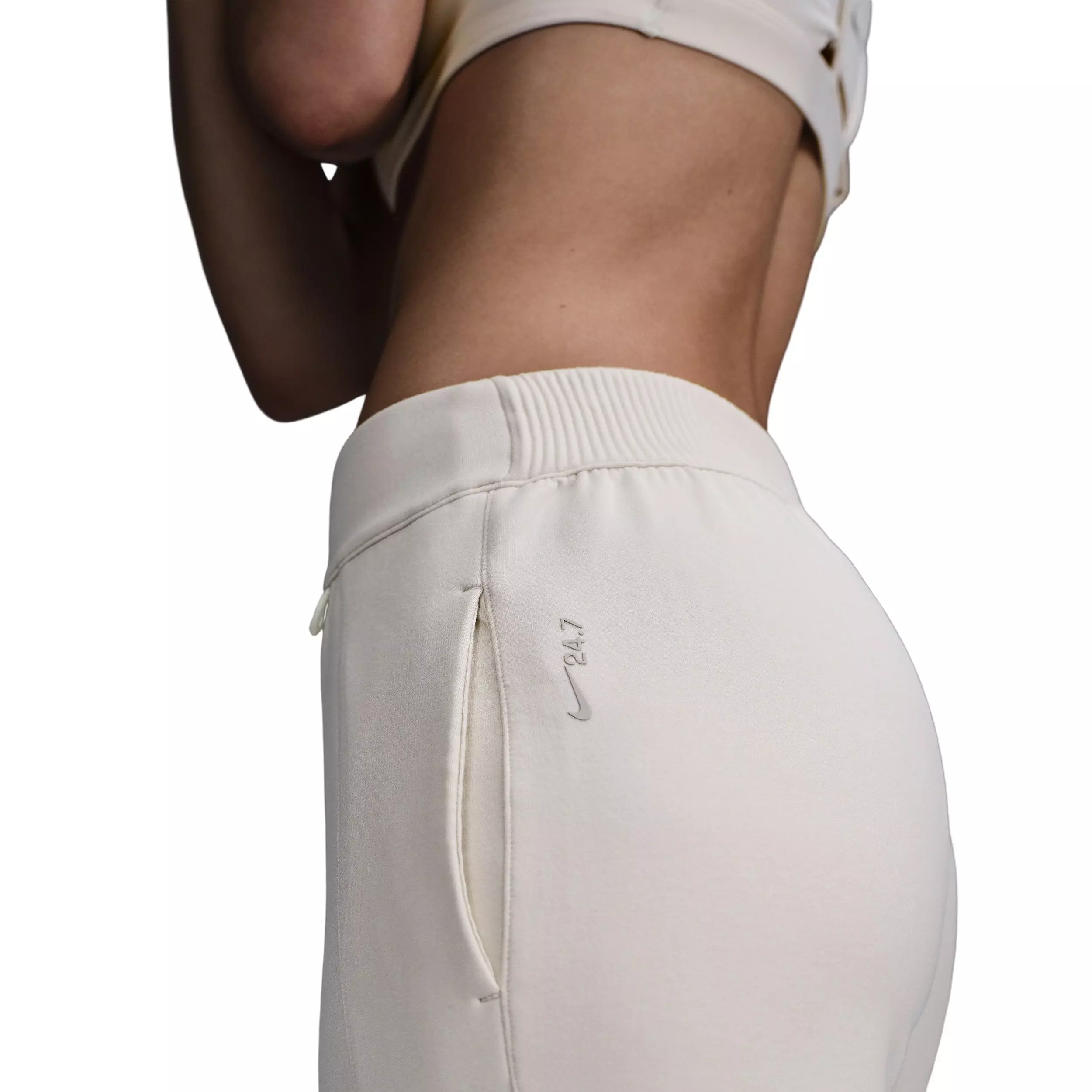 Nike Women's 24.7 ImpossiblySoft Dri-FIT Mid-Rise Joggers -Brown - BROWN