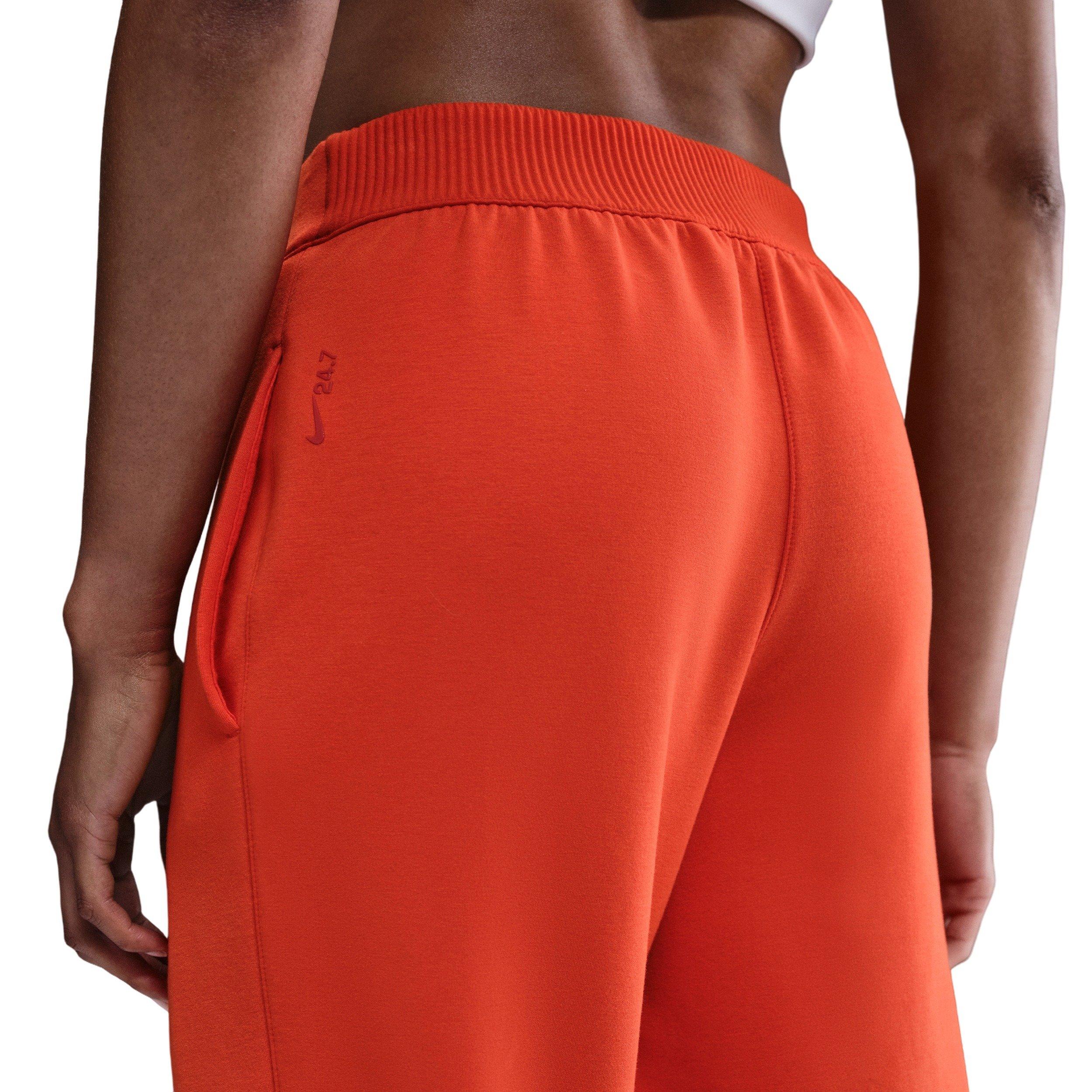 Nike Women's 24.7 ImpossiblySoft Dri-FIT Mid-Rise Joggers -Red - RED Thumbnail View 2