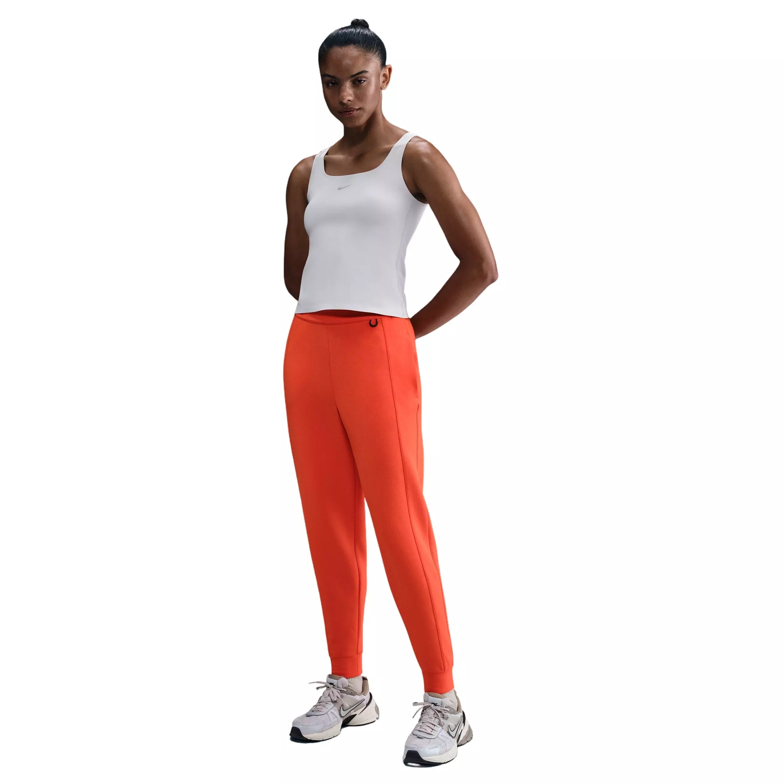Nike Women's 24.7 ImpossiblySoft Dri-FIT Mid-Rise Joggers -Red - RED