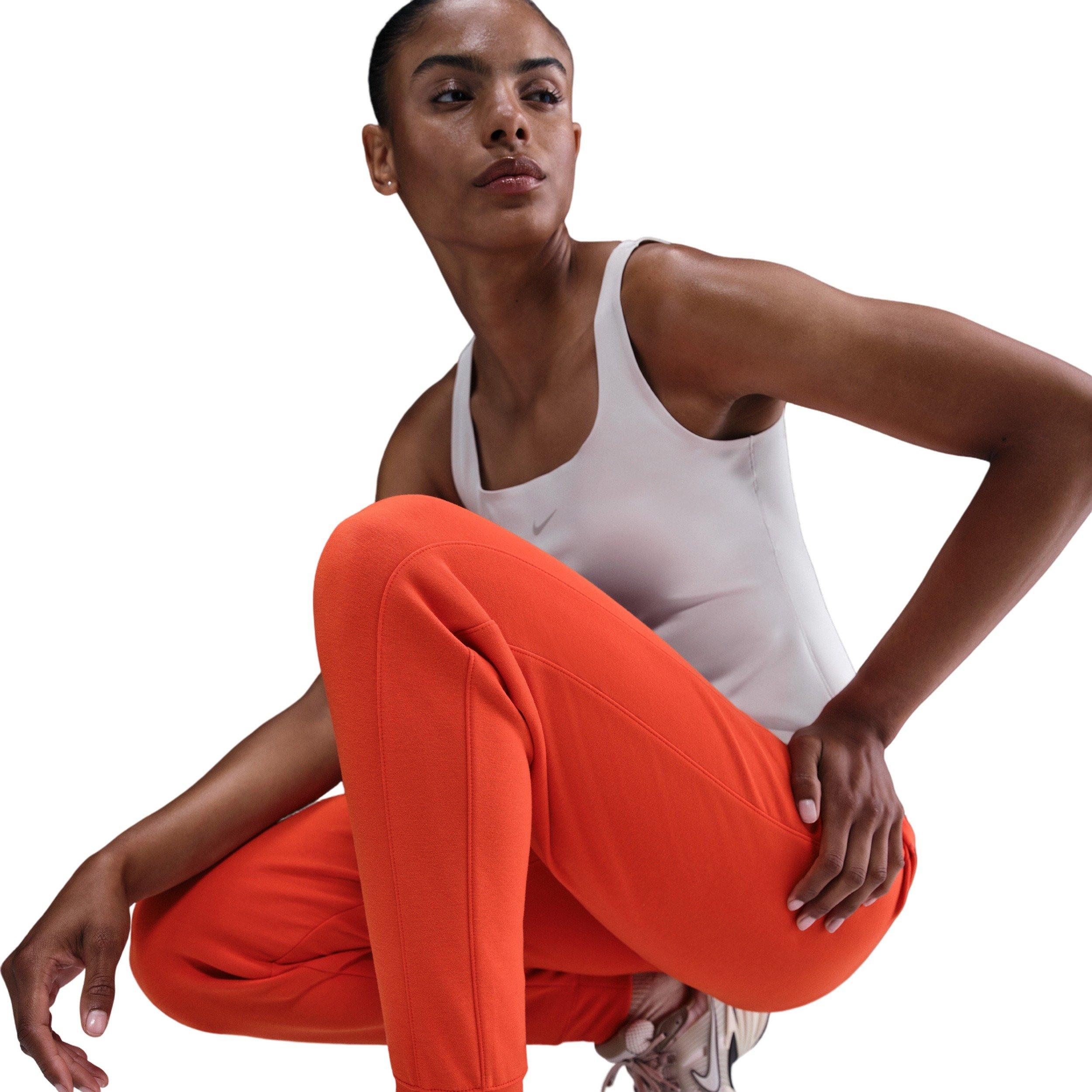 Nike Women's 24.7 ImpossiblySoft Dri-FIT Mid-Rise Joggers -Red - RED Thumbnail View 5