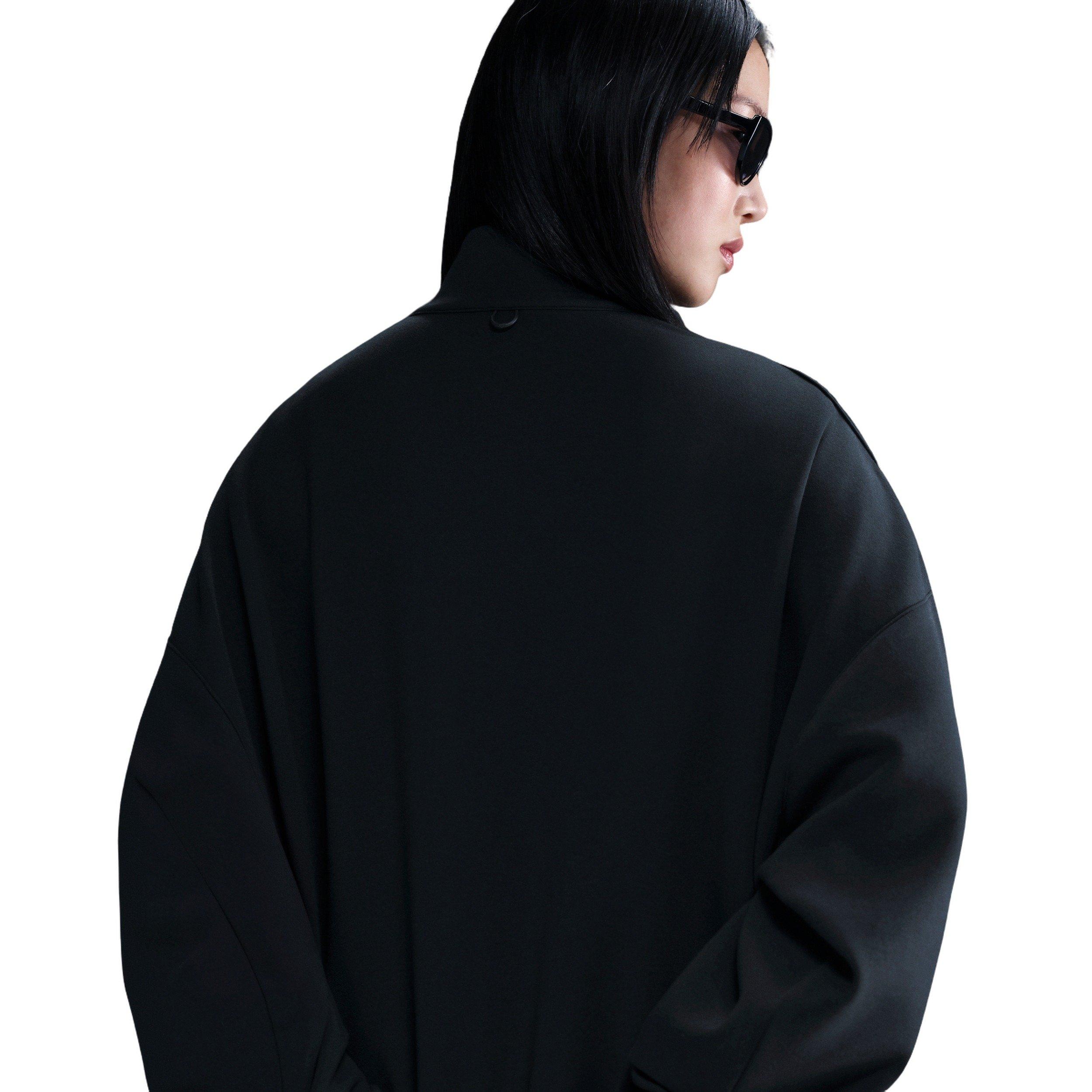 Nike Women's 24.7 ImpossiblySoft Dri-FIT Oversized 1/2-Zip Top - Black - BLACK Thumbnail View 2