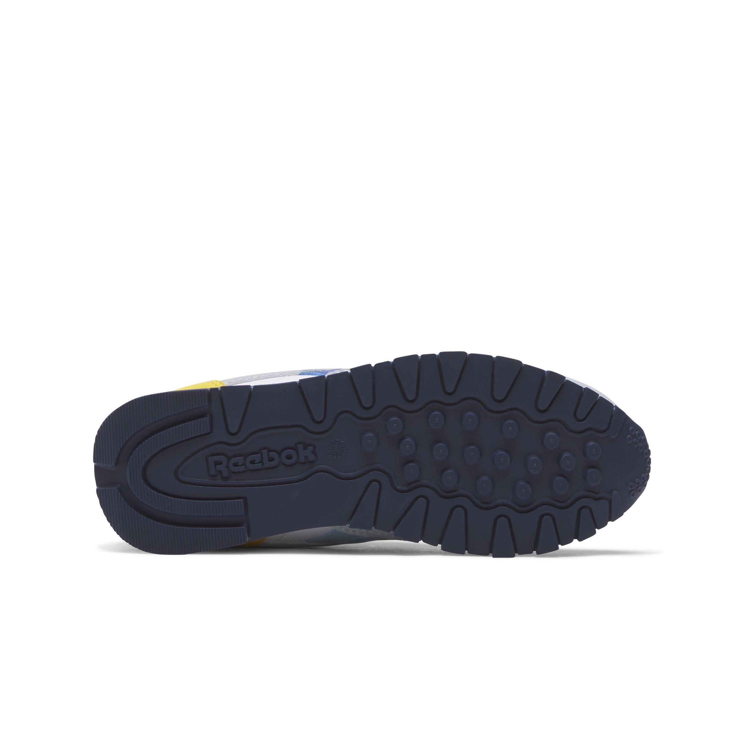 Reebok Classic Leather "Moon/Vector Navy/Vector Red" Preschool Boys' Shoe - MOON/NAVY/RED Thumbnail View 5