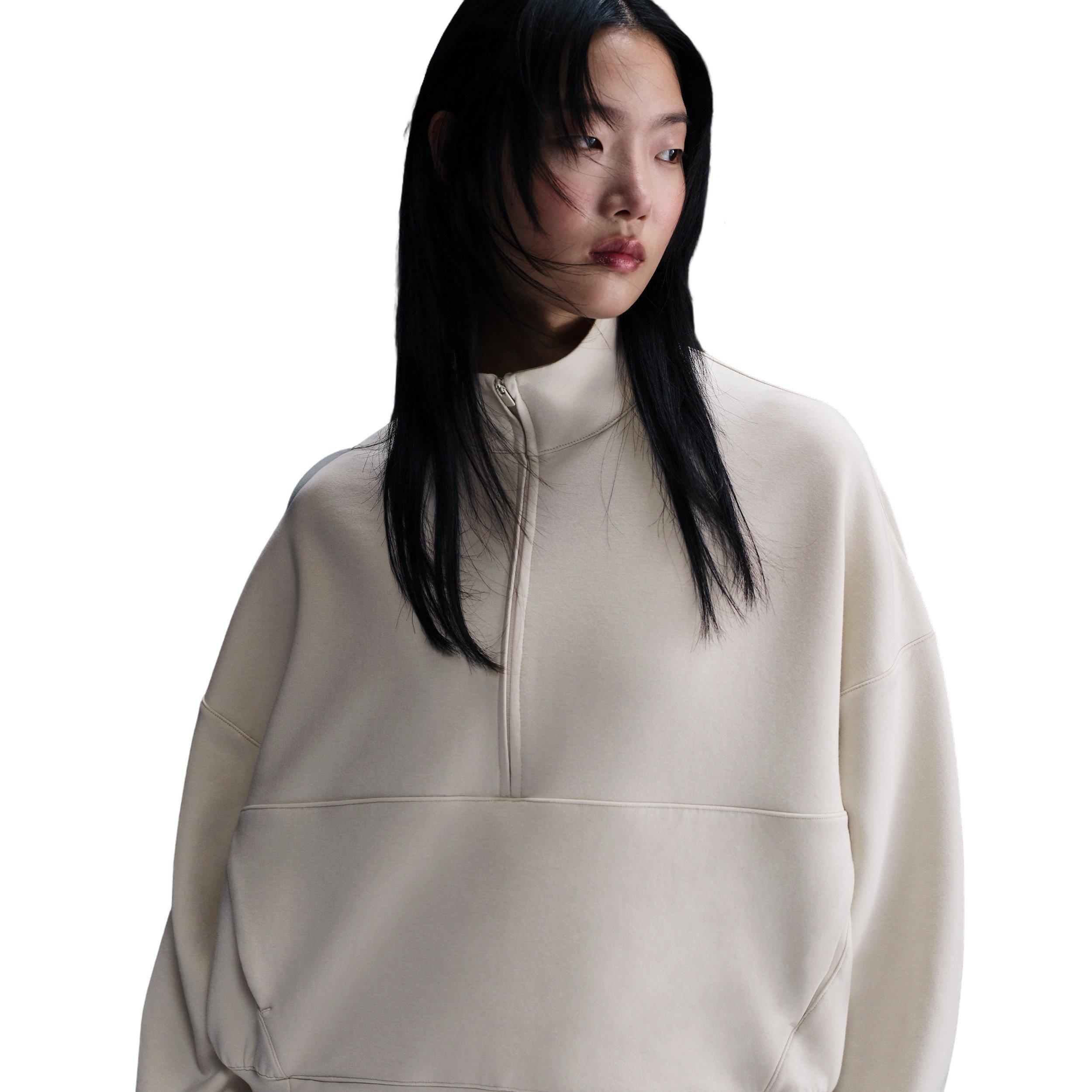 Nike 24.7 Women's Oversized High Neck Sweatshirt - Brown