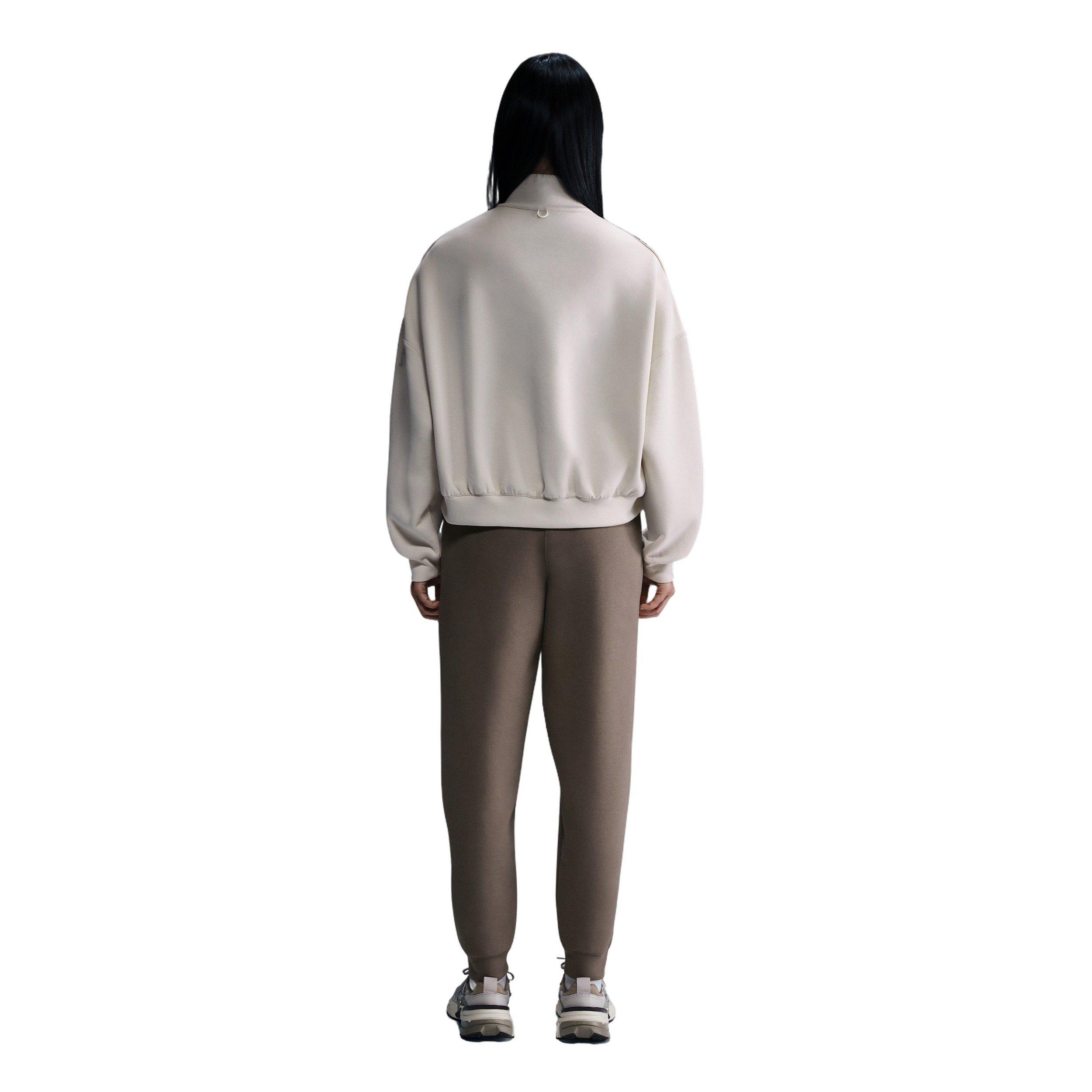 Nike Women's 24.7 ImpossiblySoft Dri-FIT Oversized 1/2-Zip Top - Brown - BROWN Thumbnail View 5