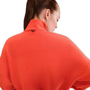 Nike Women's 24.7 ImpossiblySoft Dri-FIT Oversized 1/2-Zip Top -Red