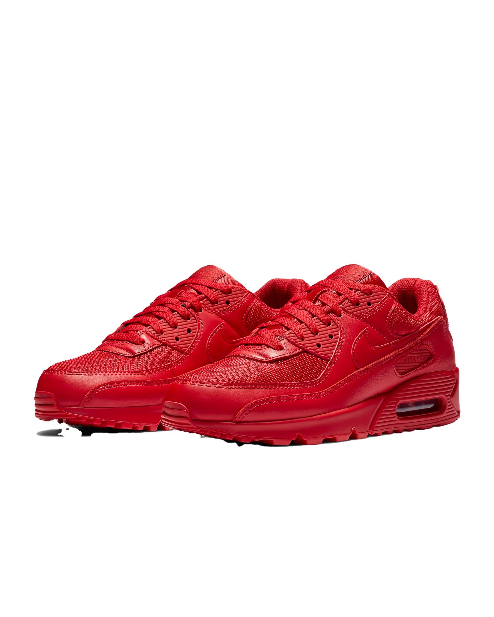 Nike Air Max 90 "University Red" Grade School Boys' Shoe - RED Thumbnail View 3