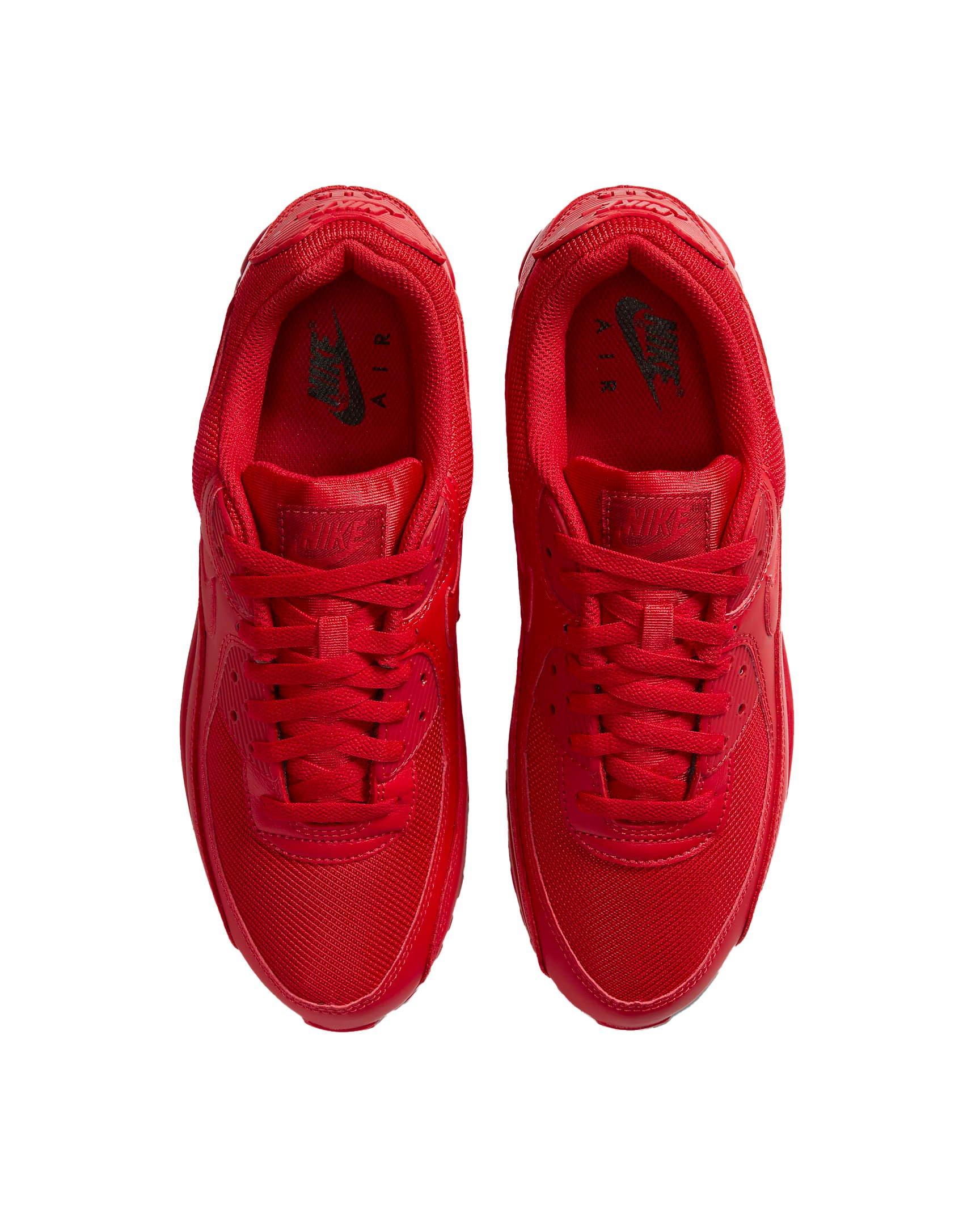 Nike Air Max 90 "University Red" Grade School Boys' Shoe - RED Thumbnail View 4