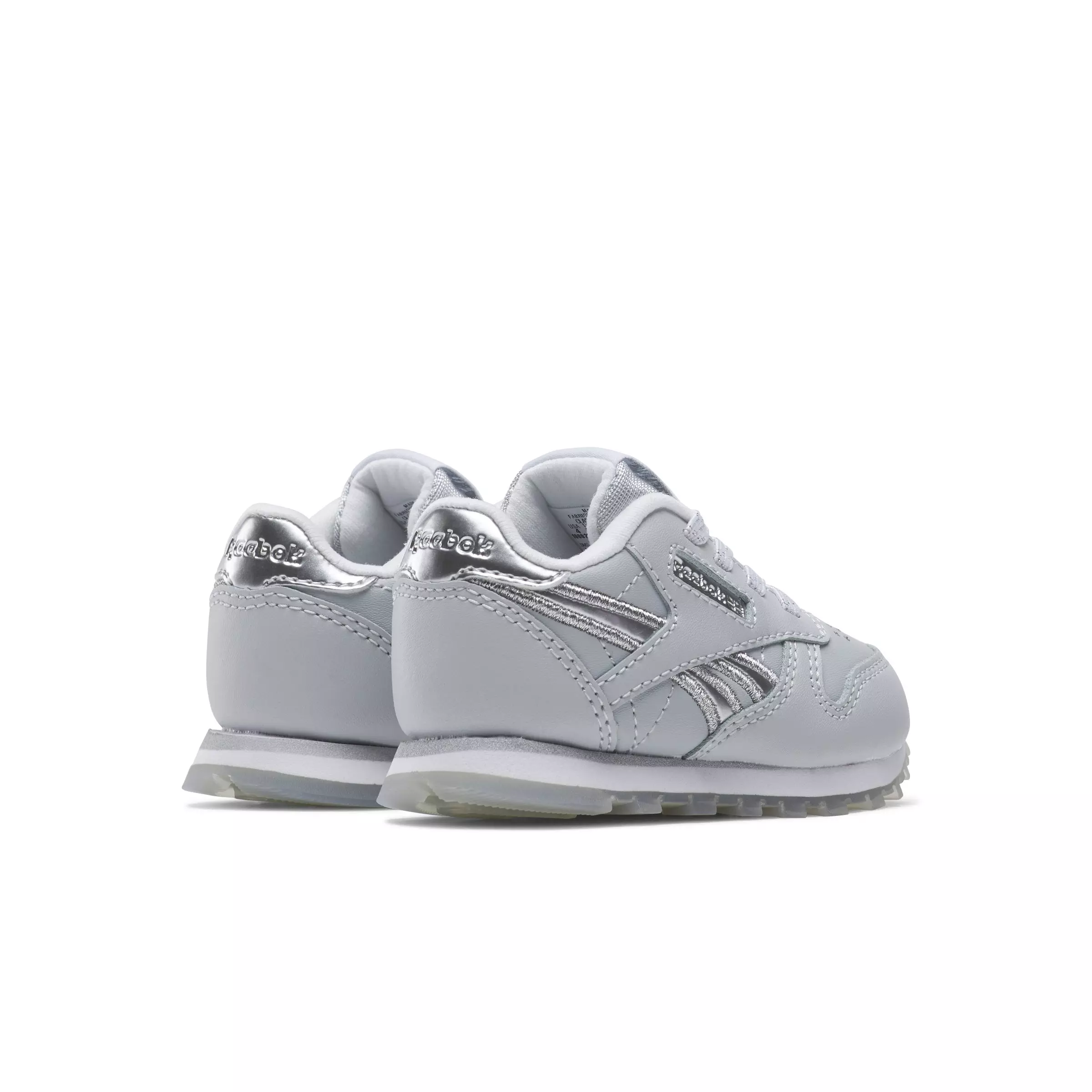 Reebok Classic Leather "White/Silver/Moon" Infant Girls' Shoe - WHITE/SILVER/MOON