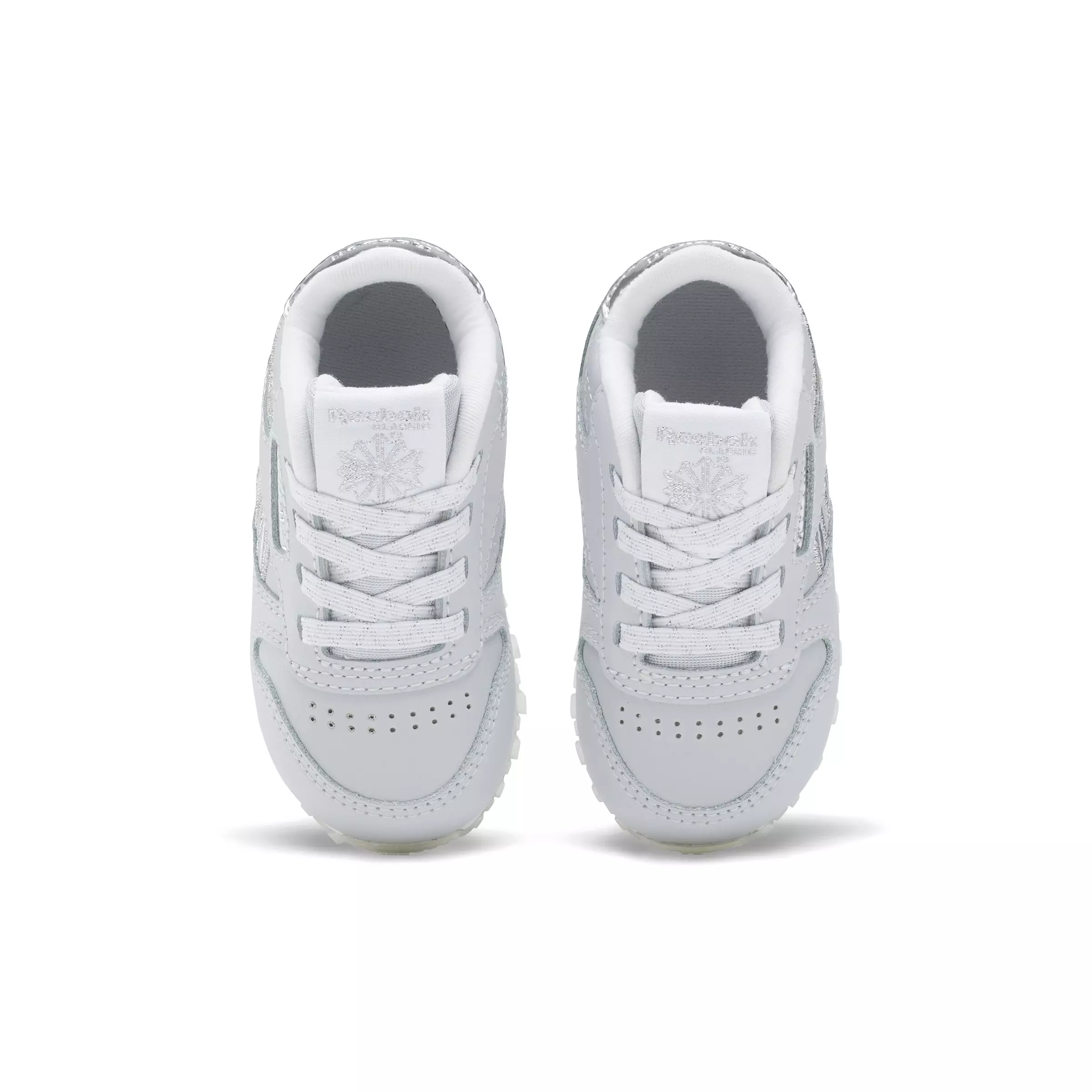 Reebok Classic Leather "White/Silver/Moon" Infant Girls' Shoe - WHITE/SILVER/MOON