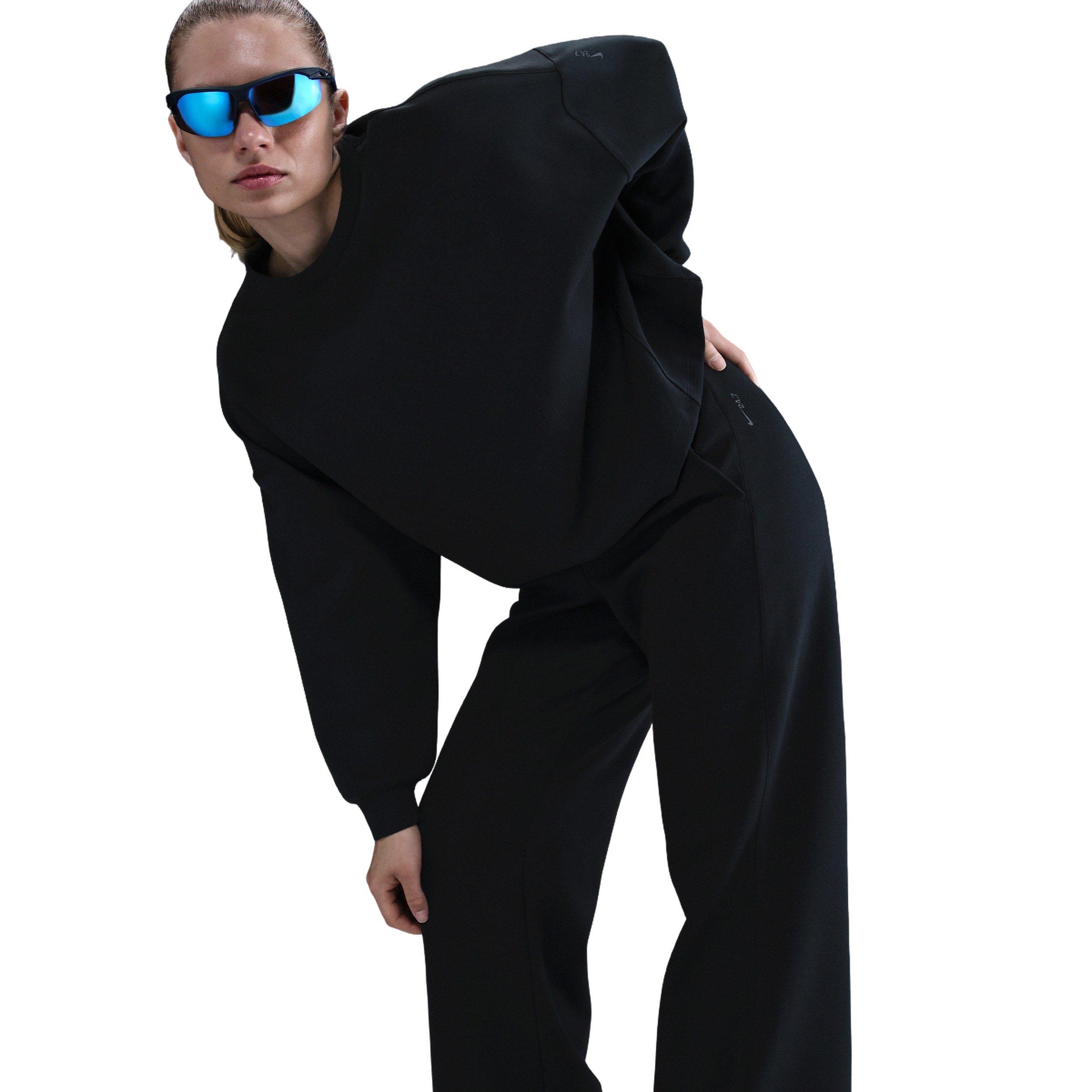 Nike Women's 24.7 ImpossiblySoft Dri-FIT High-waisted Loose Flared Pants -Black - BLACK Thumbnail View 5