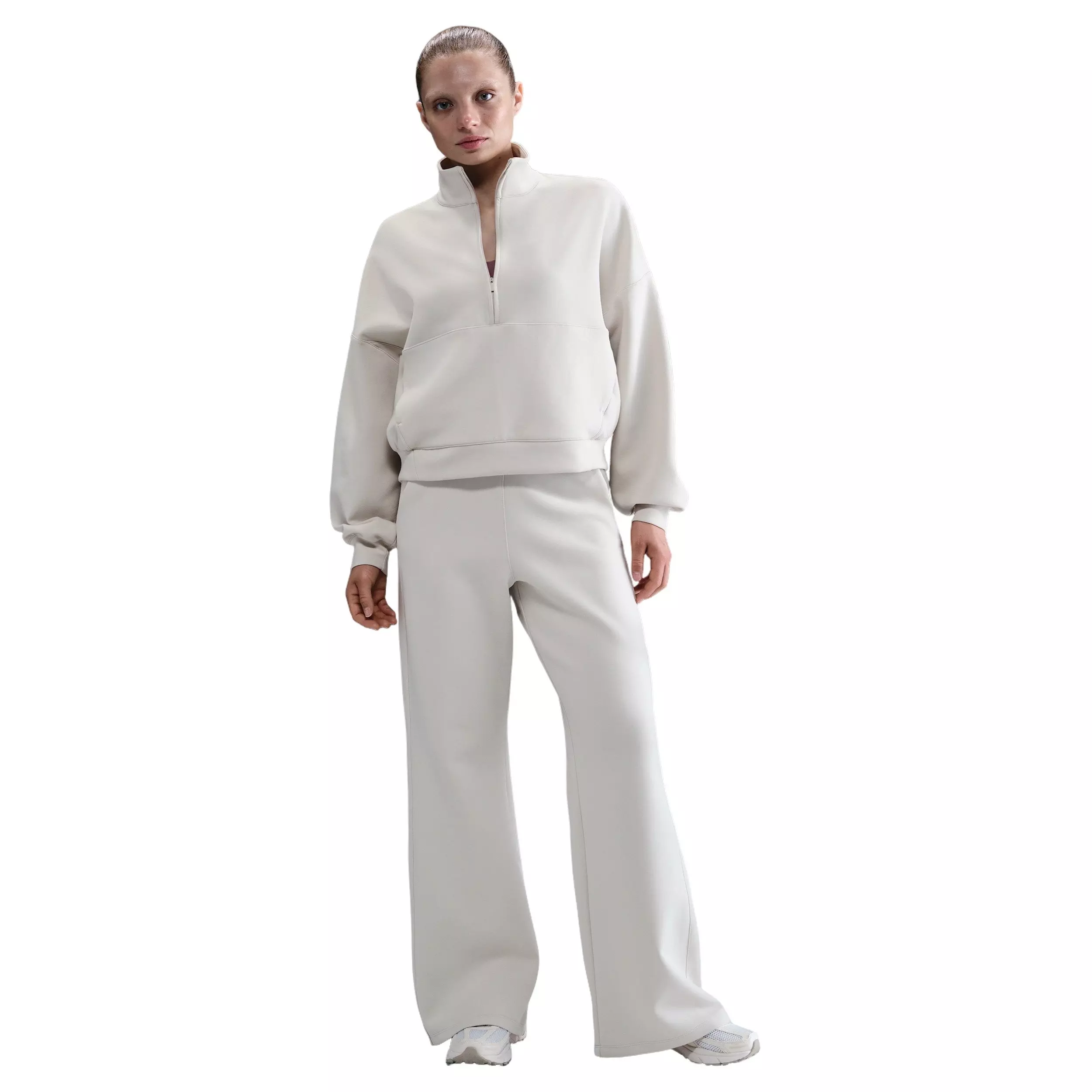 Nike Women's 24.7 ImpossiblySoft Dri-FIT High-waisted Loose Flared Pants - Brown - BROWN