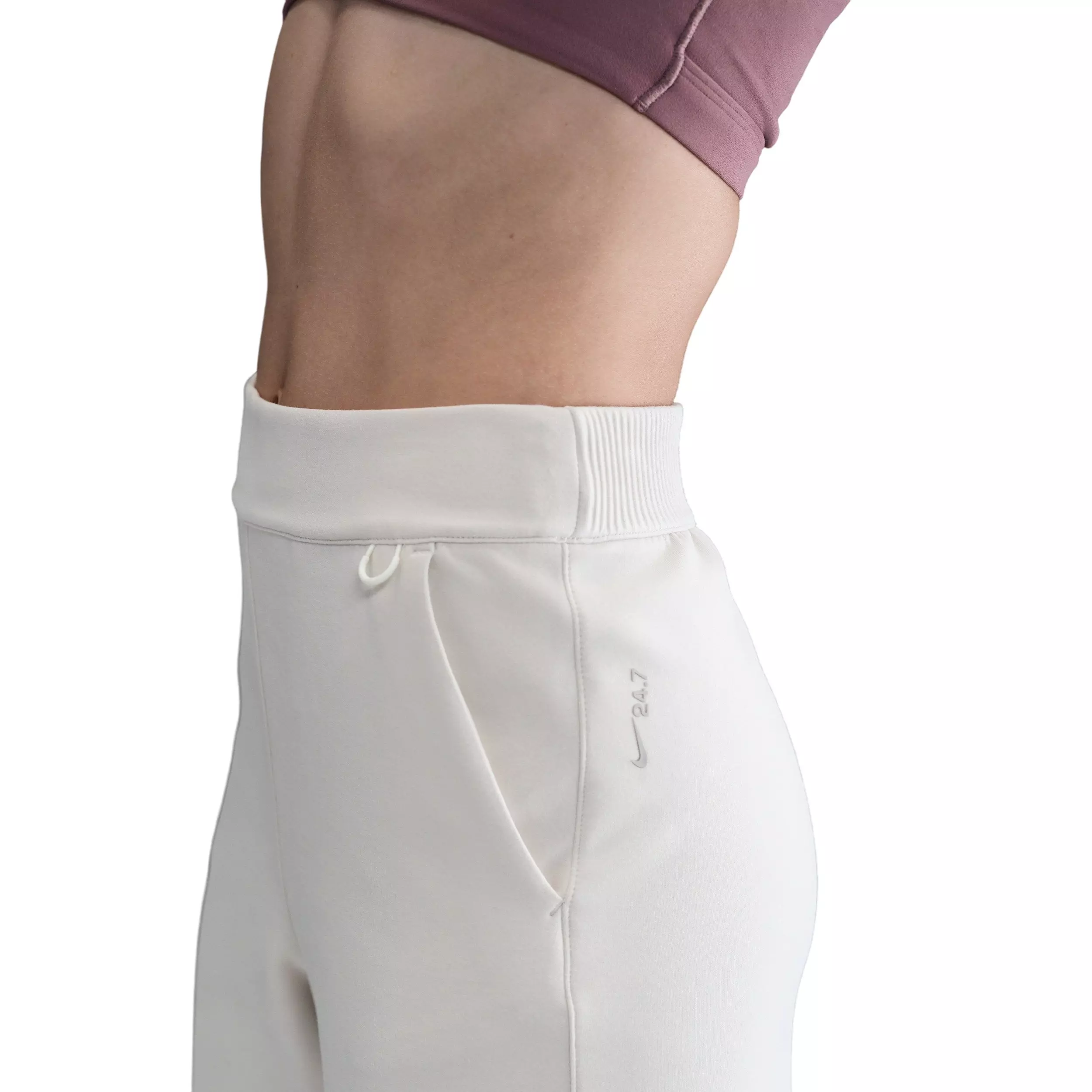 Nike Women's 24.7 ImpossiblySoft Dri-FIT High-waisted Loose Flared Pants - Brown - BROWN