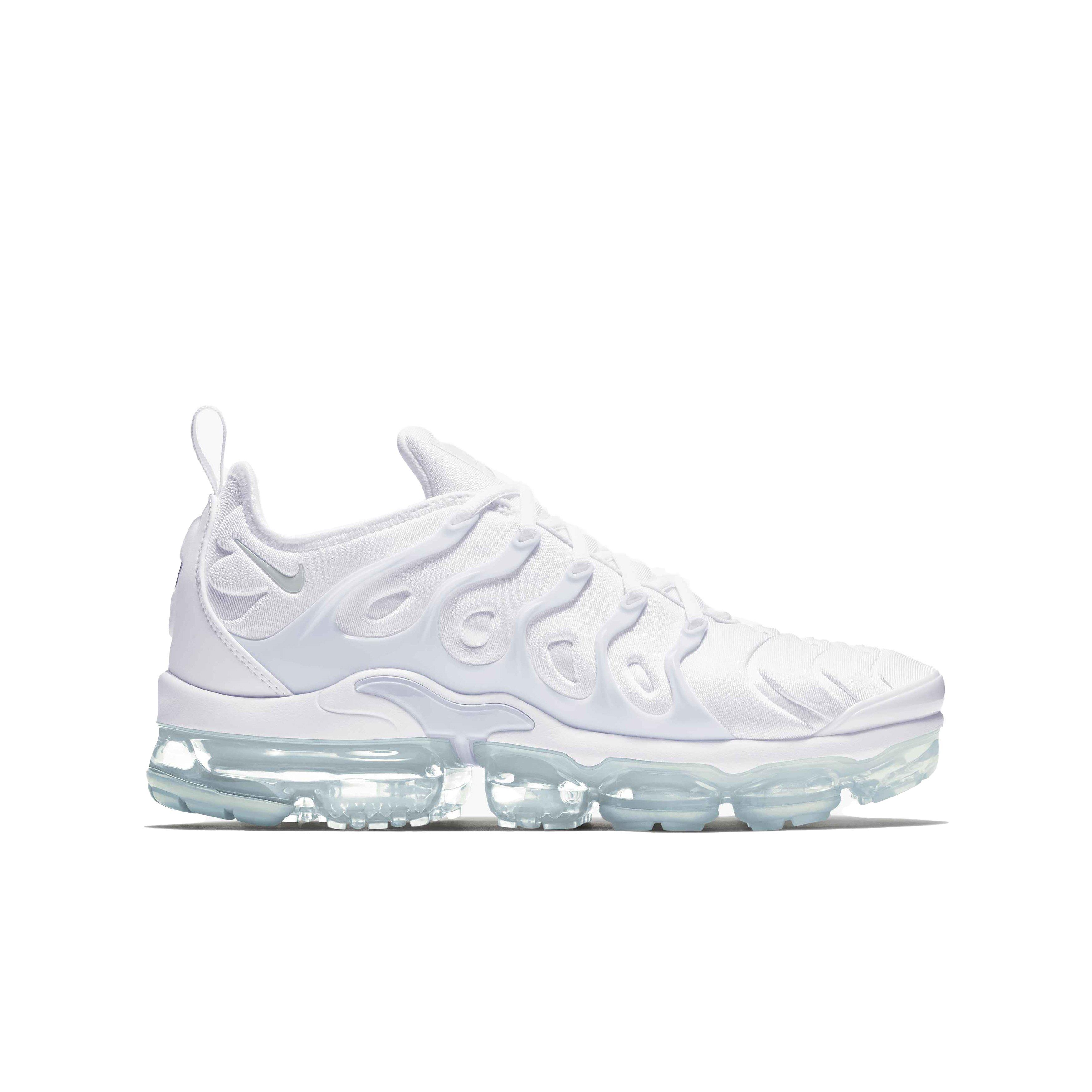 Nike Air VaporMax Plus White Pure Platinum Grade School Boys Shoe